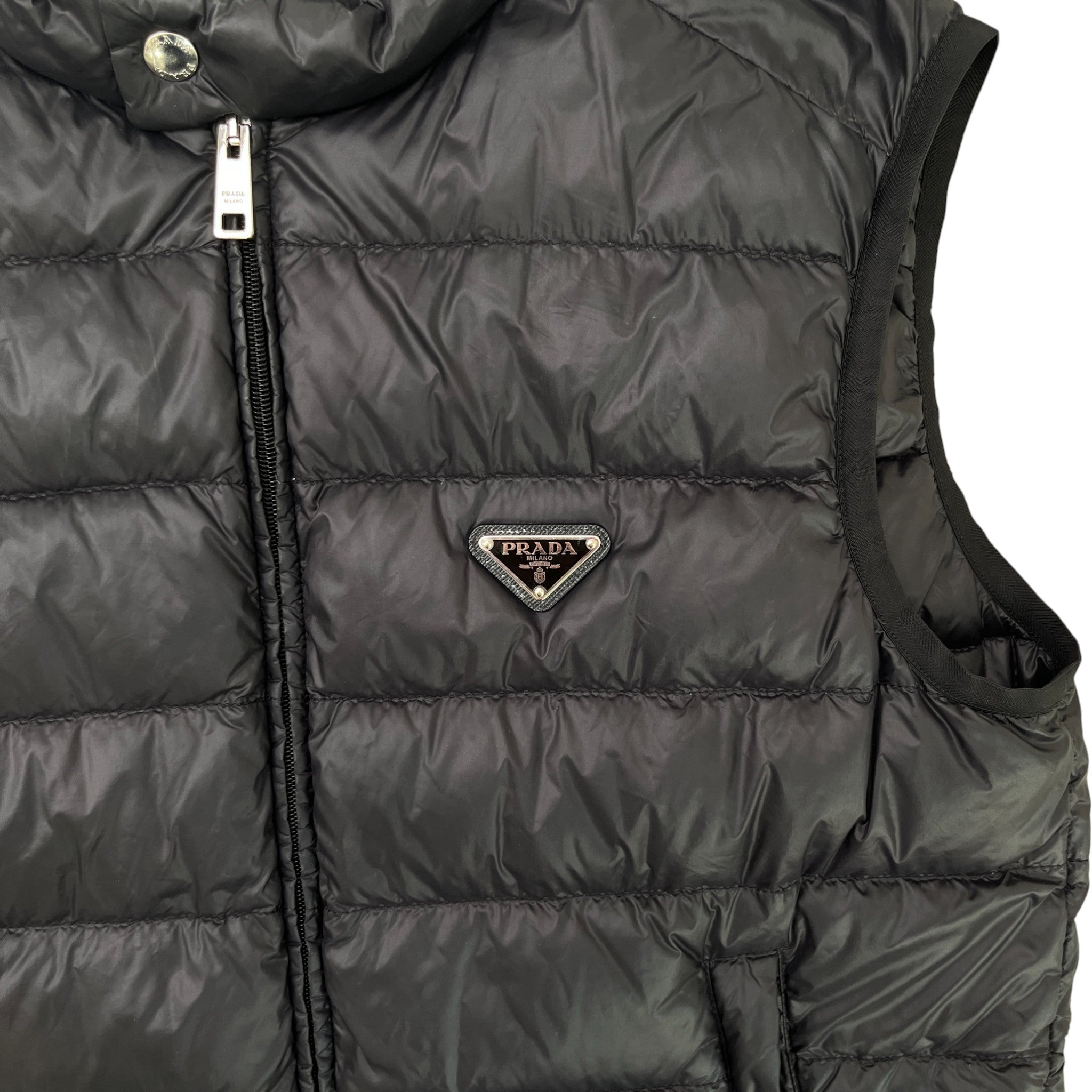 Men's Plaque Logo Gilet Black Size IT 50 / L