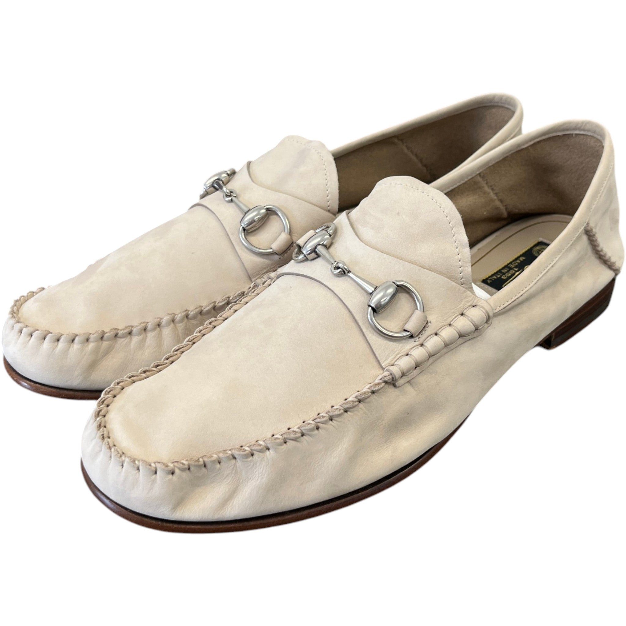 Men's Gigi Horsebit Loafers Beige Size EU 45 / UK 11