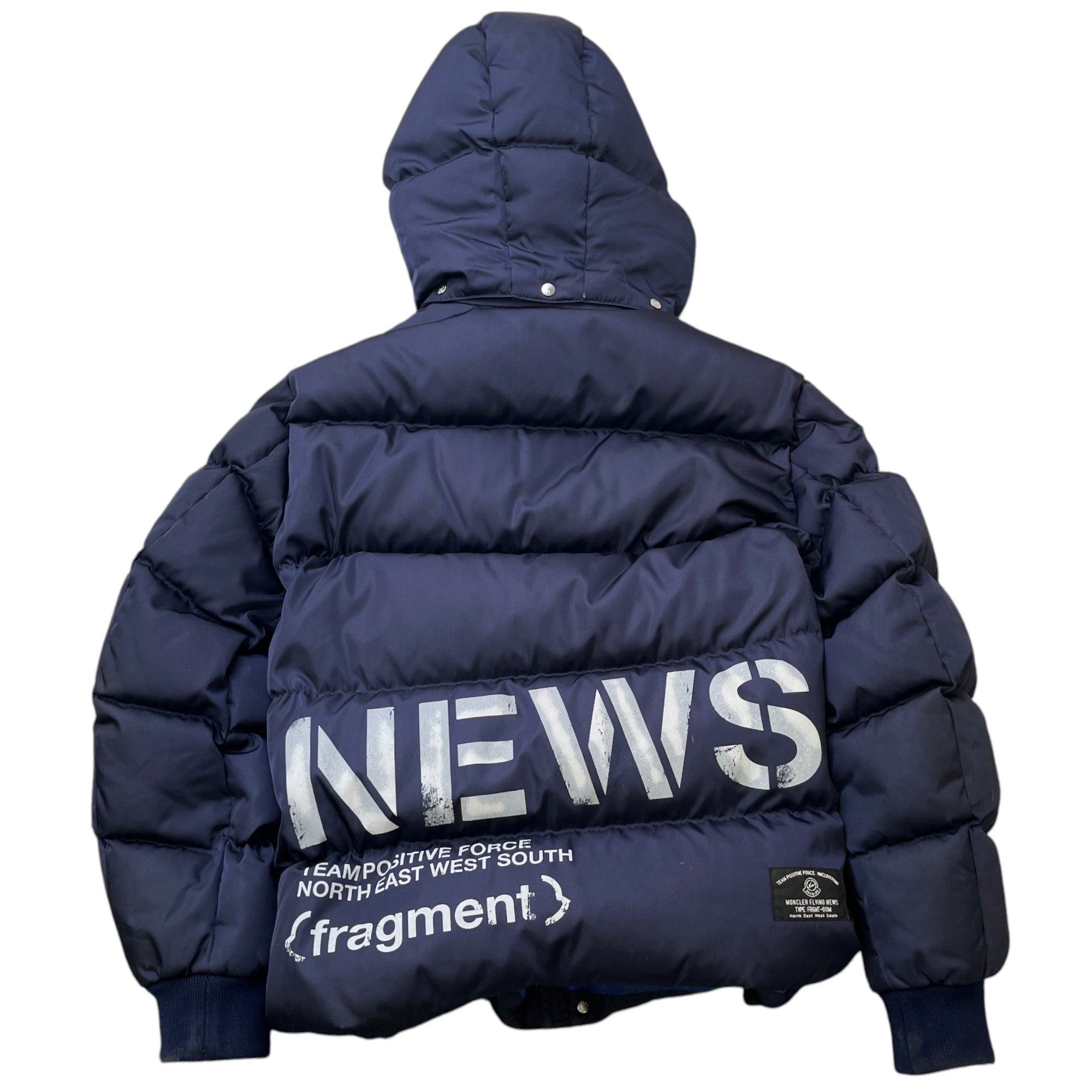 Men's Fragment Falcon Down Jacket Navy Size 3 / L