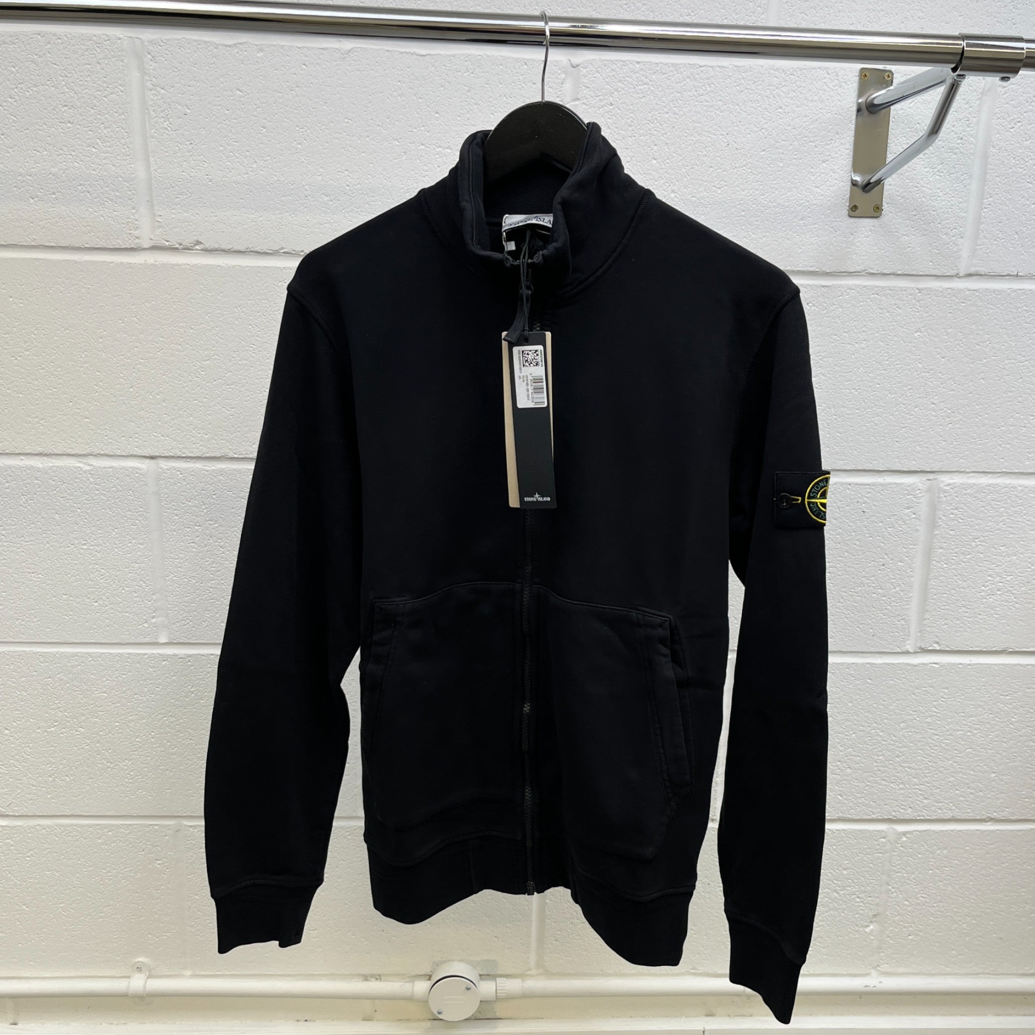 Men's Applique Logo Track Jacket Black Size S