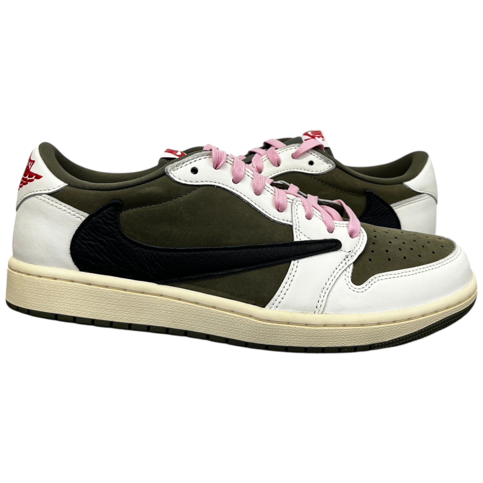 Men's Air Jordan 1 Low X Travis Scott Low Trainers Green Size EU 42.5 / UK 8.5