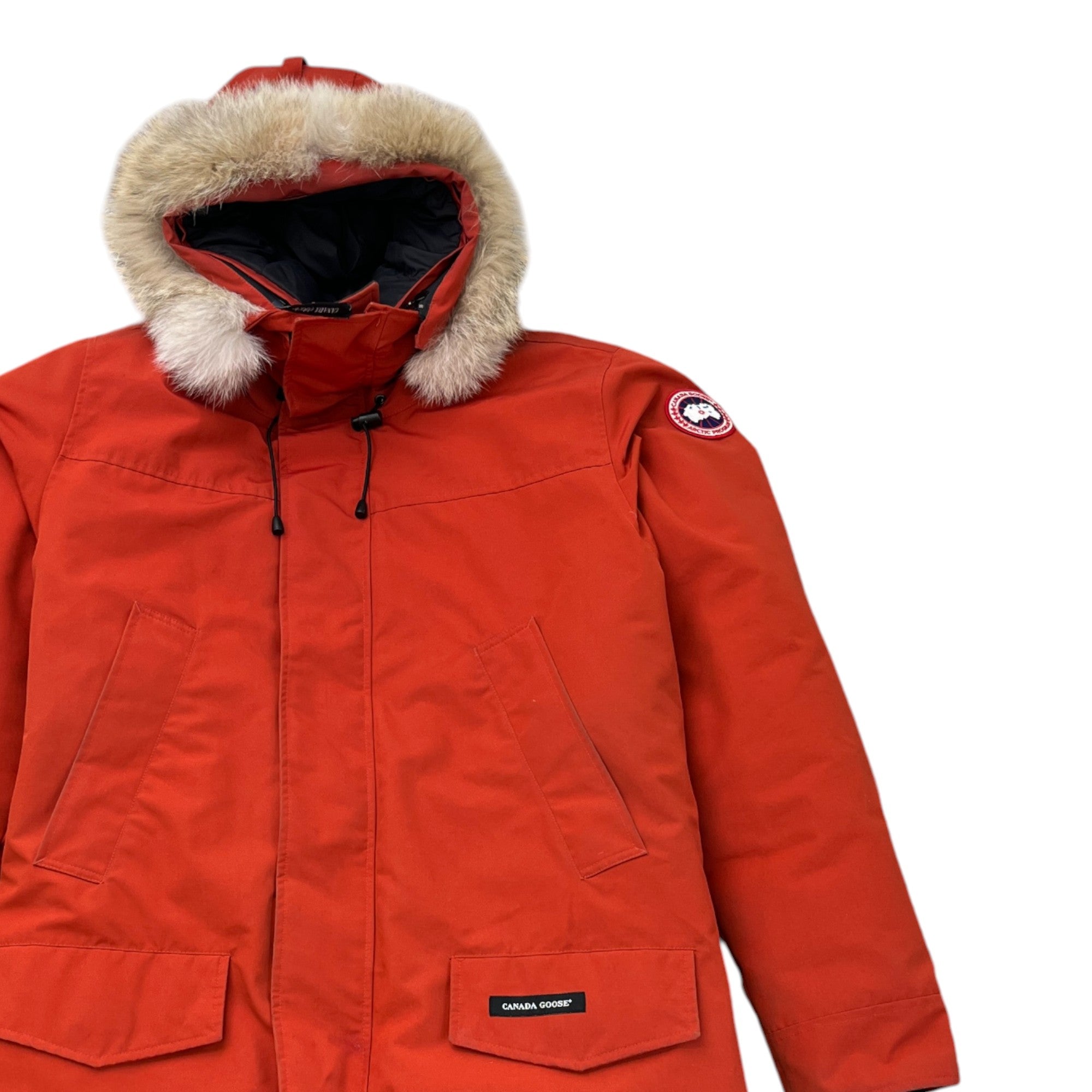 Men's Langford Parka Down Jacket Burnt Orange Size XL