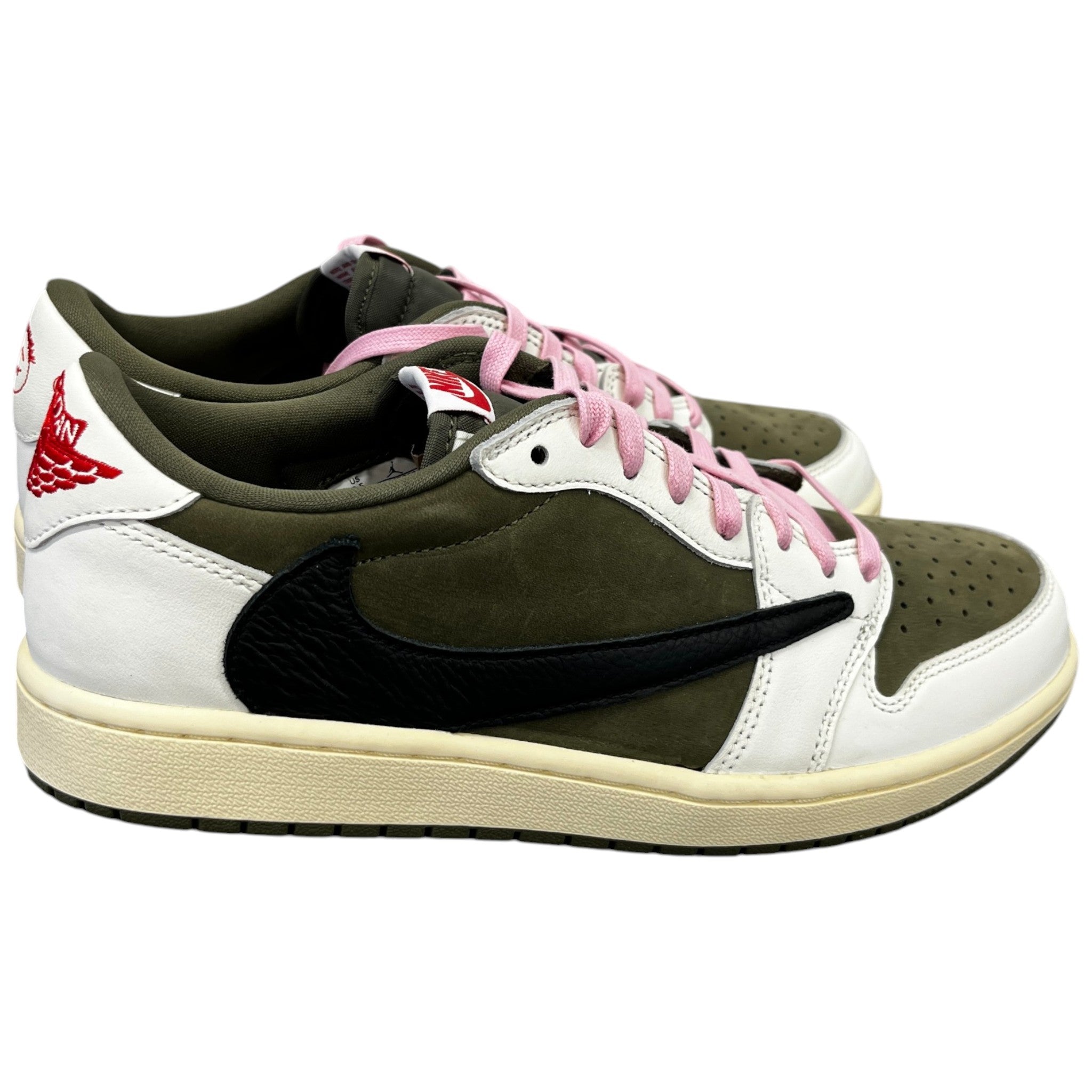 Men's Air Jordan 1 Low X Travis Scott Low Trainers Green Size EU 42.5 / UK 8.5
