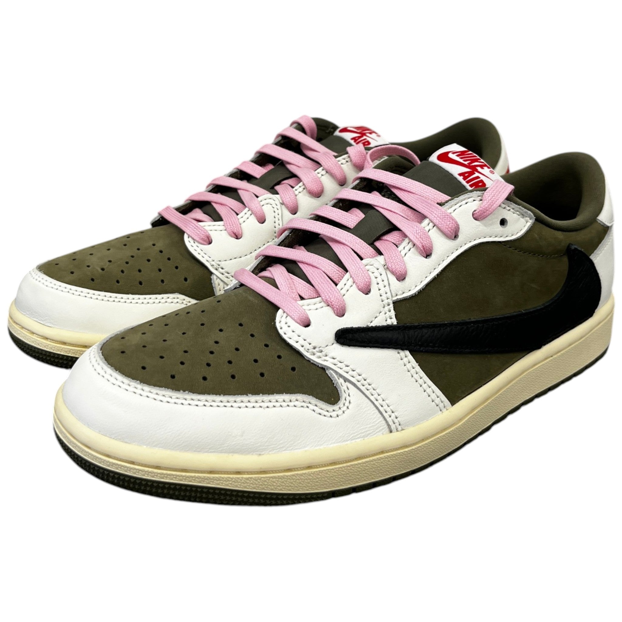 Men's Air Jordan 1 Low X Travis Scott Low Trainers Green Size EU 42.5 / UK 8.5