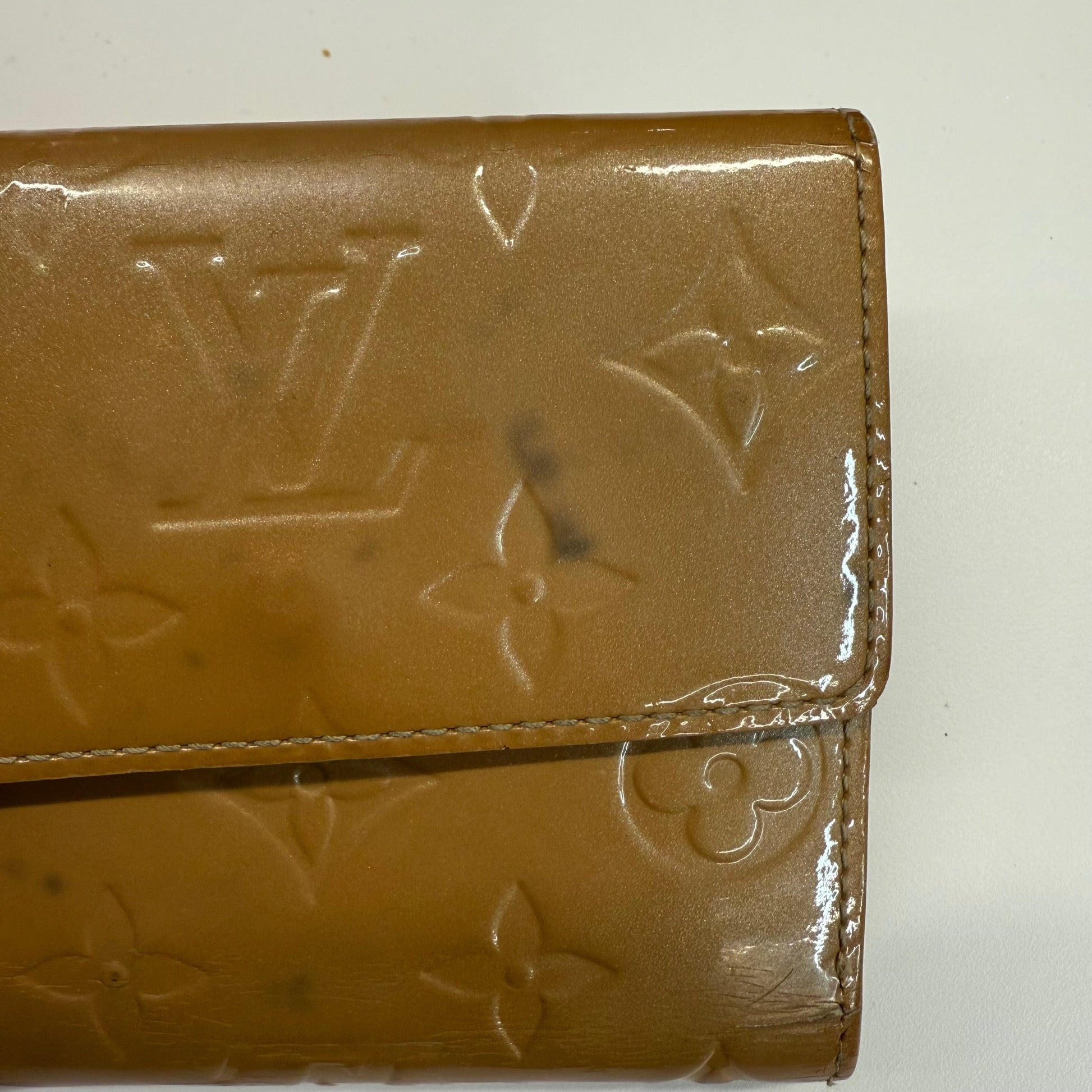 Women's Monogram Vernis Wallet Gold Size S