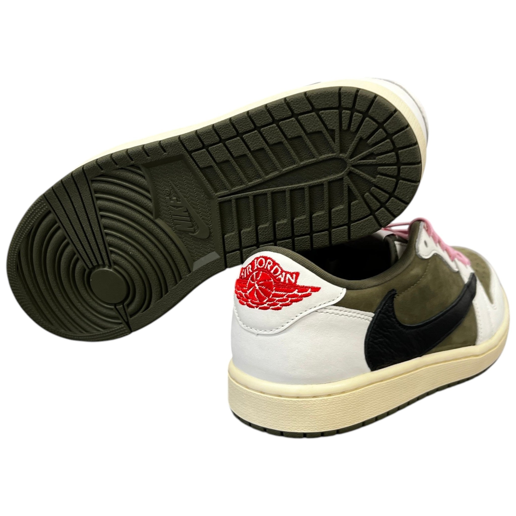 Men's Air Jordan 1 Low X Travis Scott Low Trainers Green Size EU 42.5 / UK 8.5