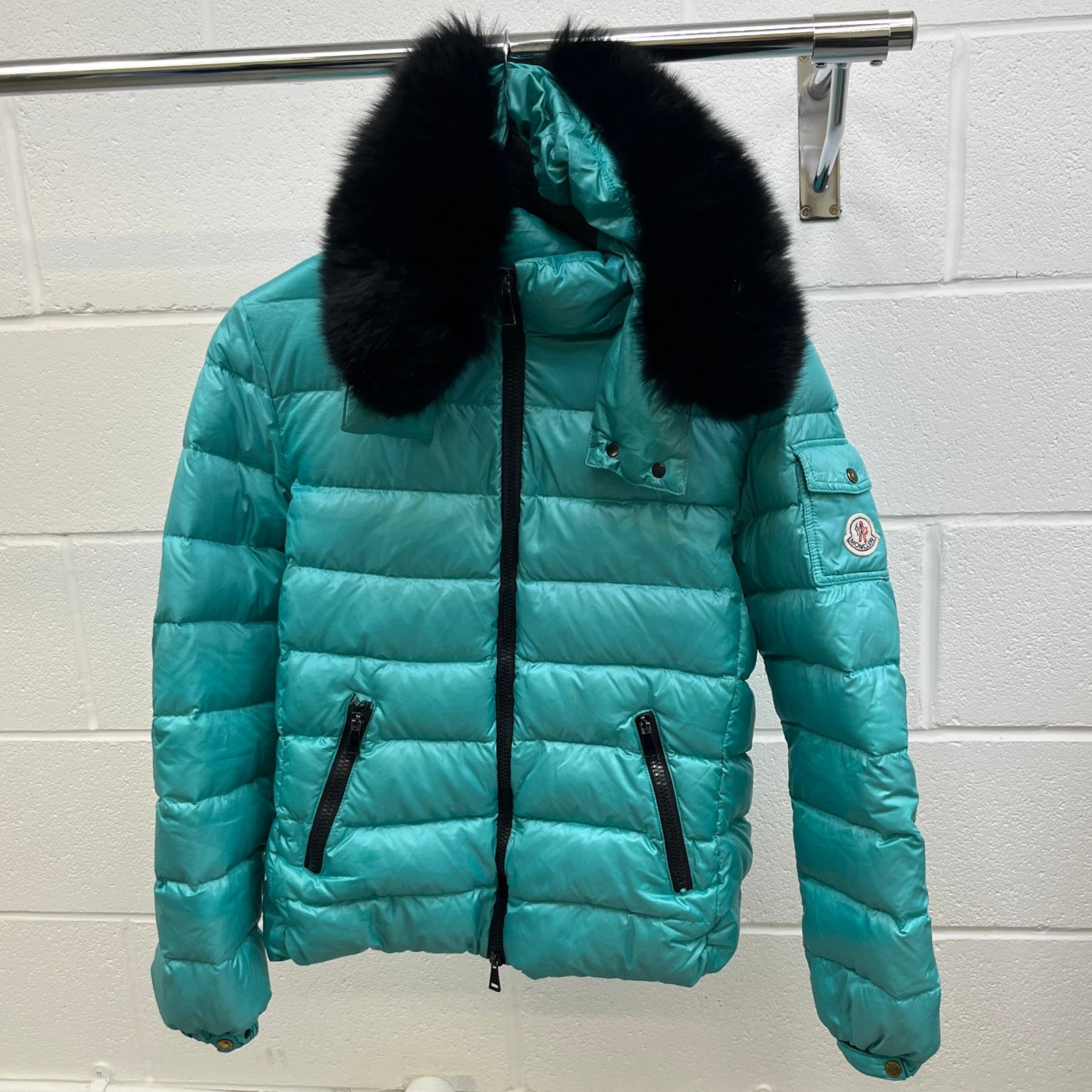 Women's Badyfur Down Jacket Blue Size 2 / UK 12