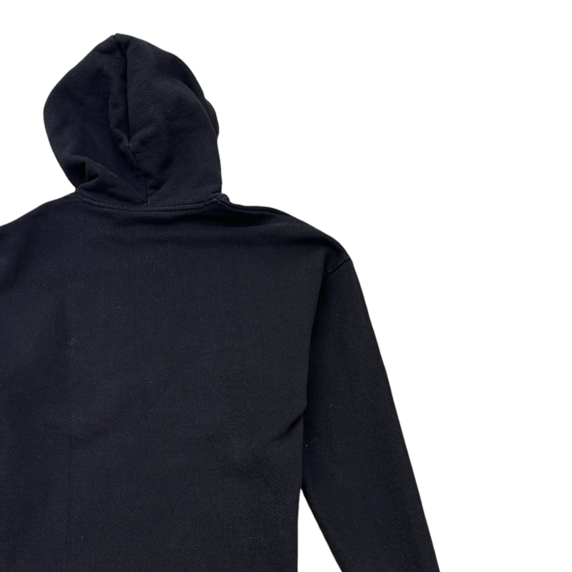 Men's Logo Print Hoodie Black Size S