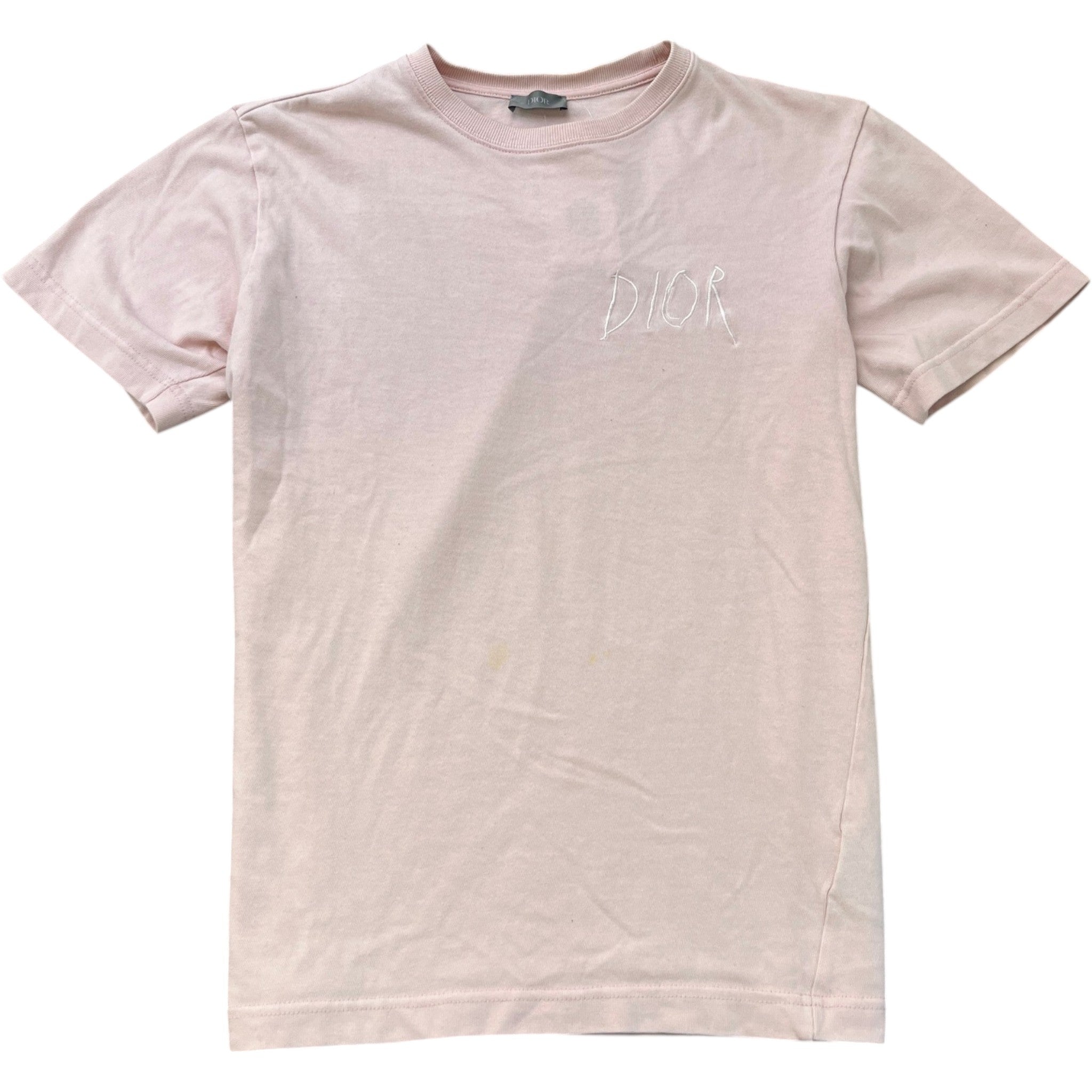 Men's Embroidered Logo T-Shirt Pink Size S