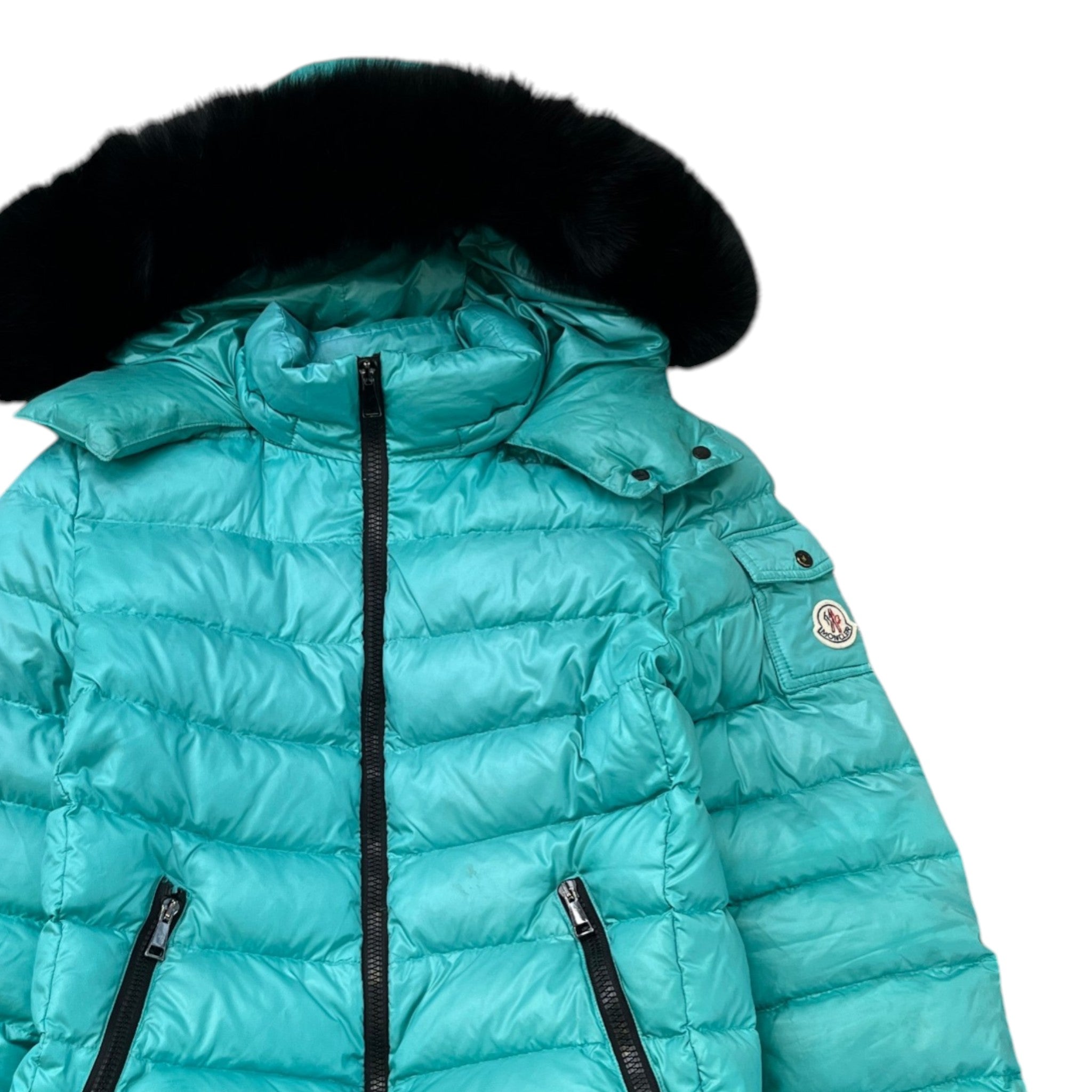 Women's Badyfur Down Jacket Blue Size 2 / UK 12