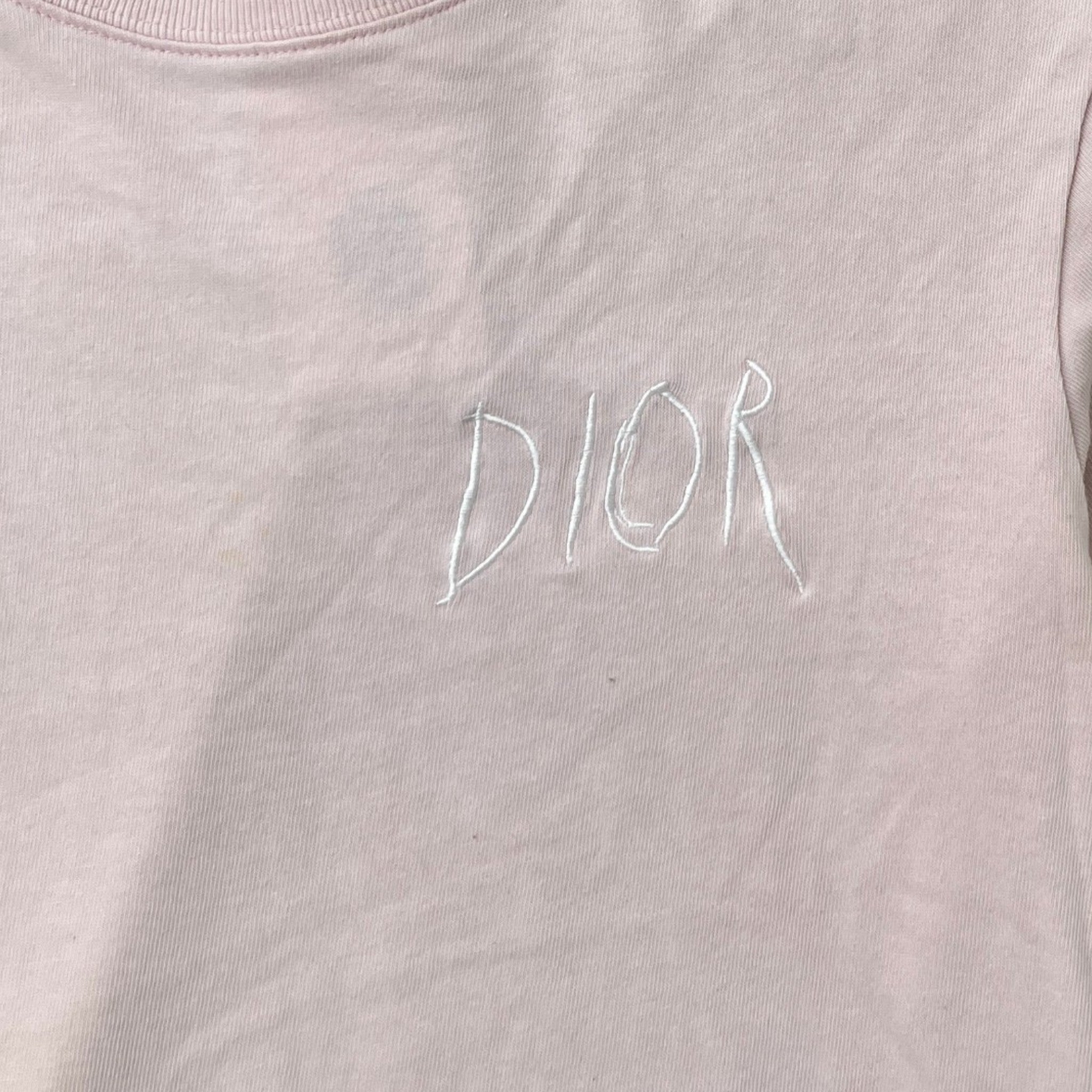 Men's Embroidered Logo T-Shirt Pink Size S