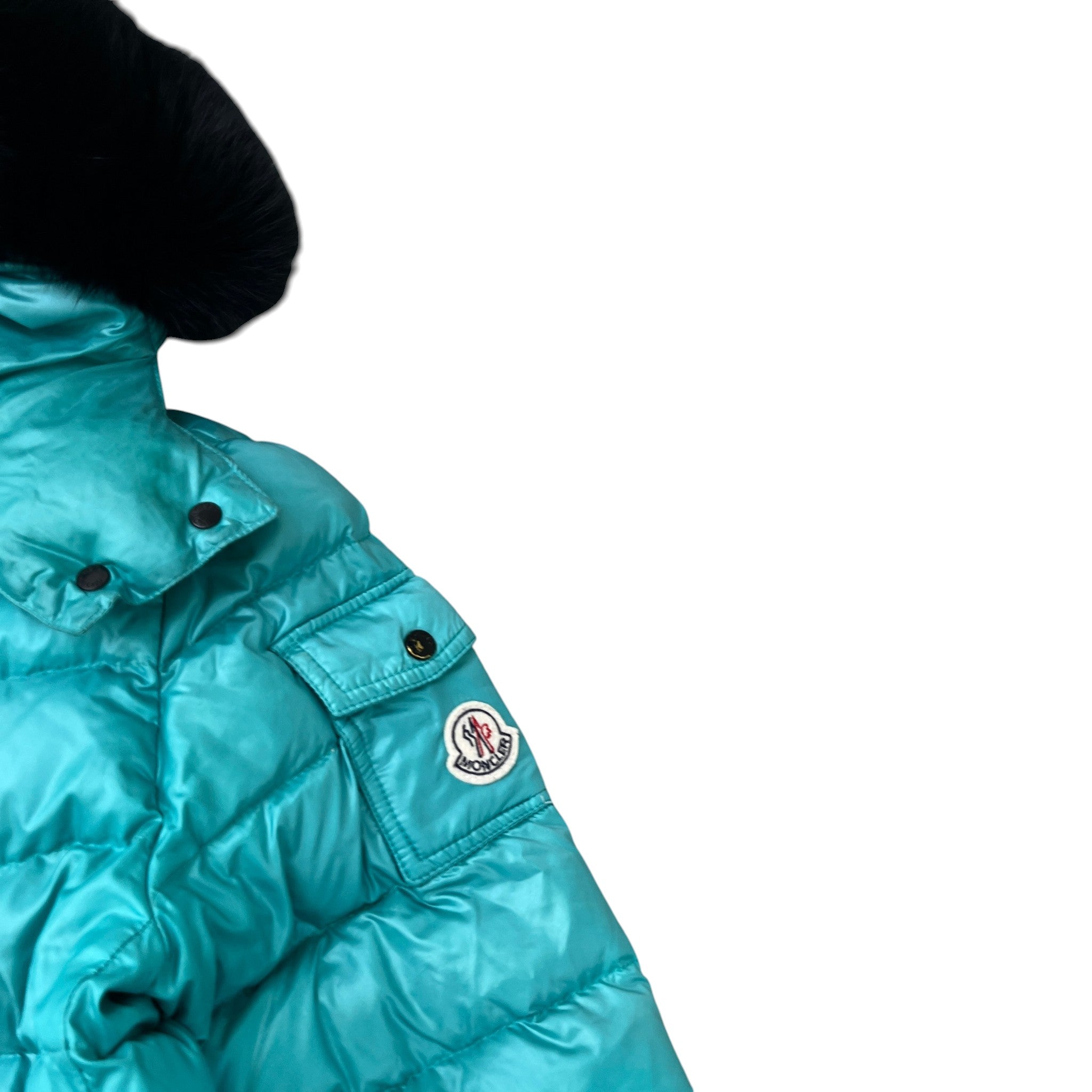 Women's Badyfur Down Jacket Blue Size 2 / UK 12