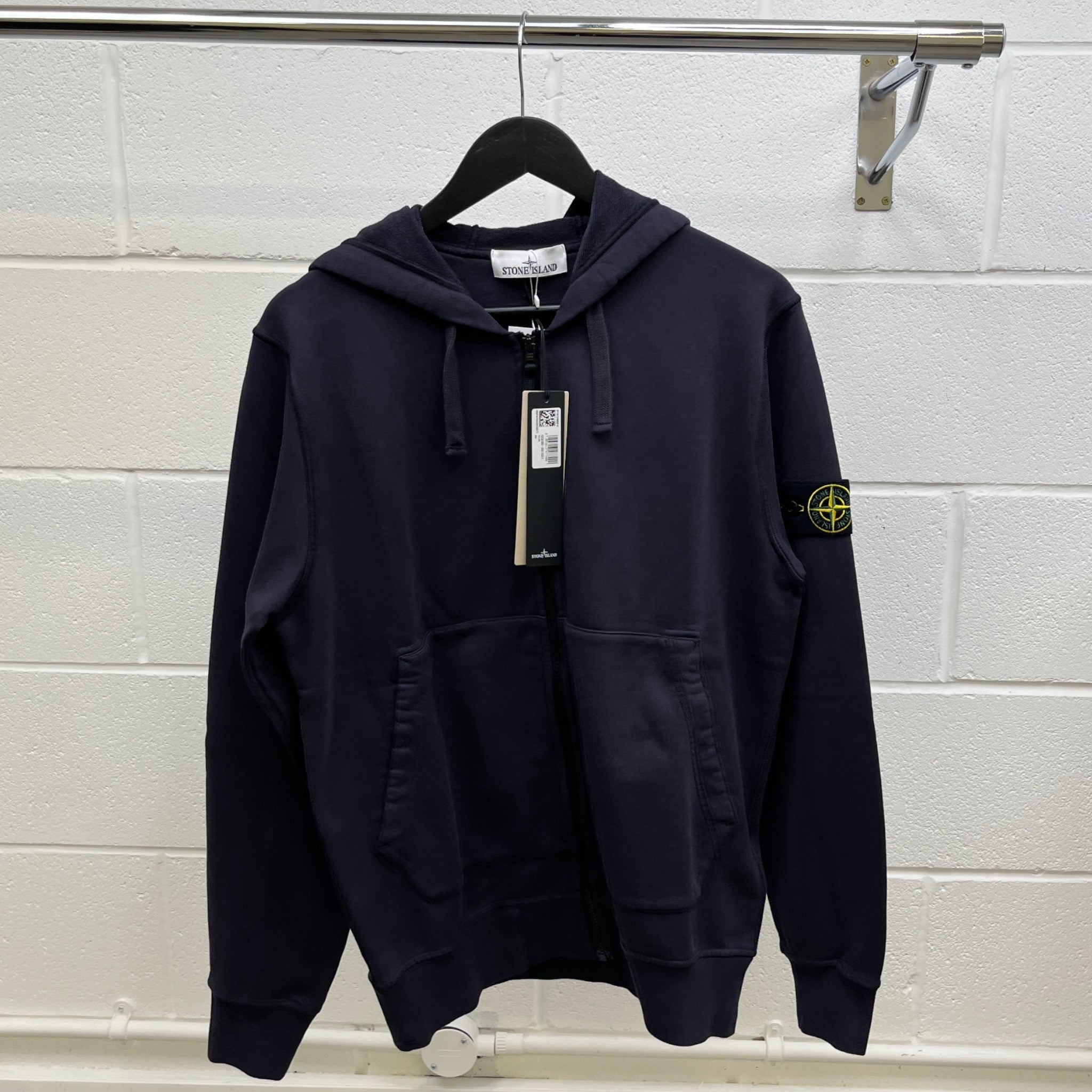 Men's Applique Logo Hoodie Navy Size S