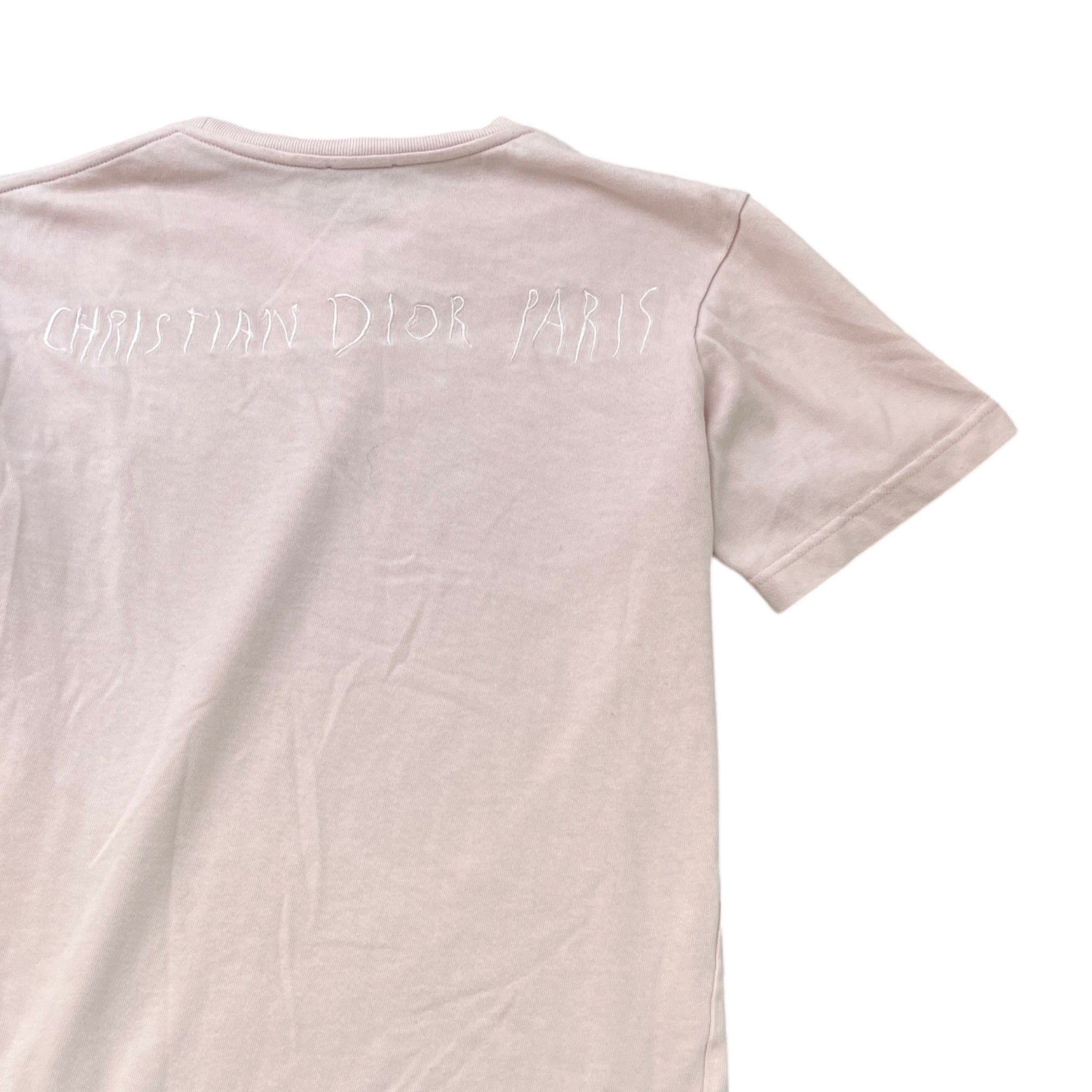 Men's Embroidered Logo T-Shirt Pink Size S