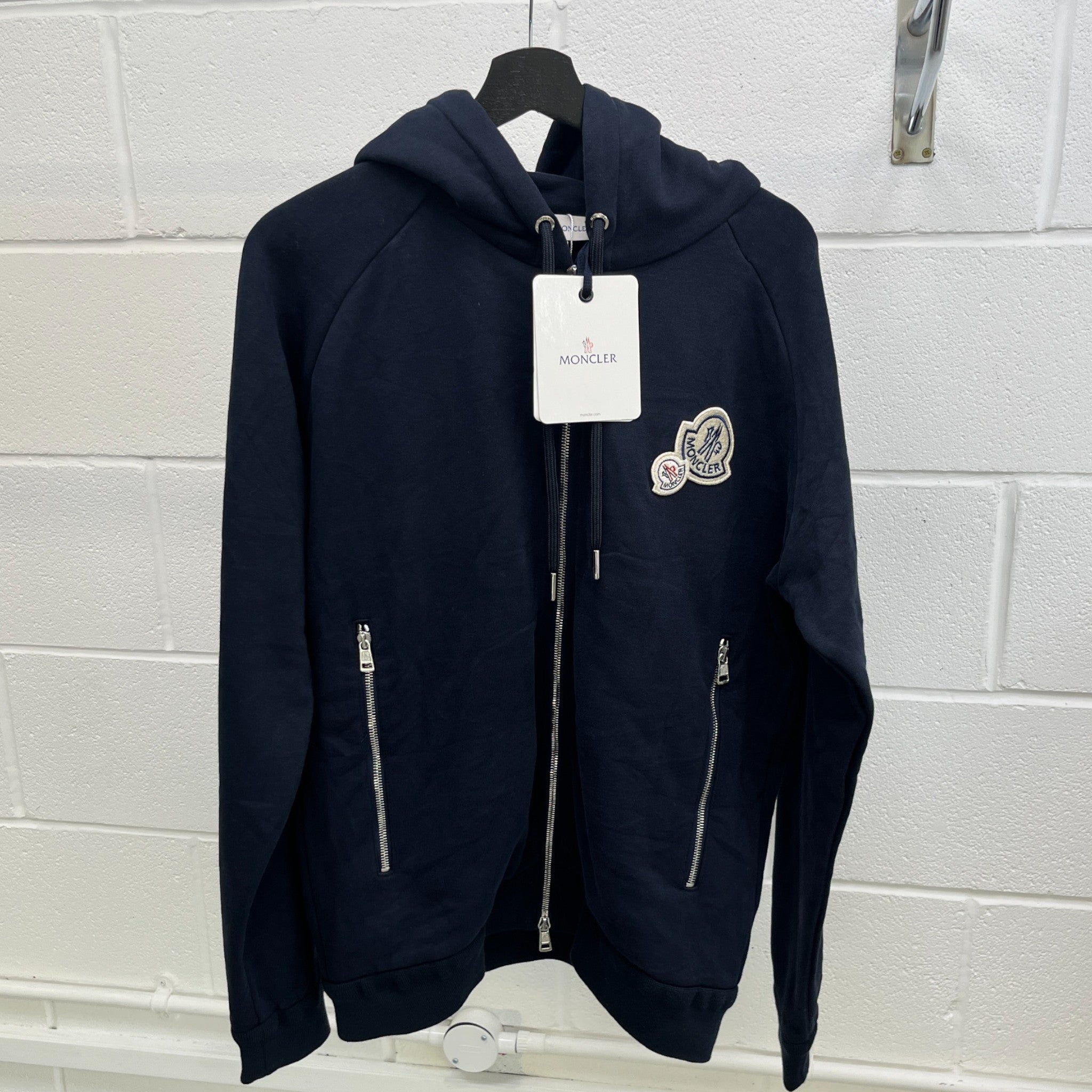 Men's Maglia Cardigan Hoodie Navy Size XL