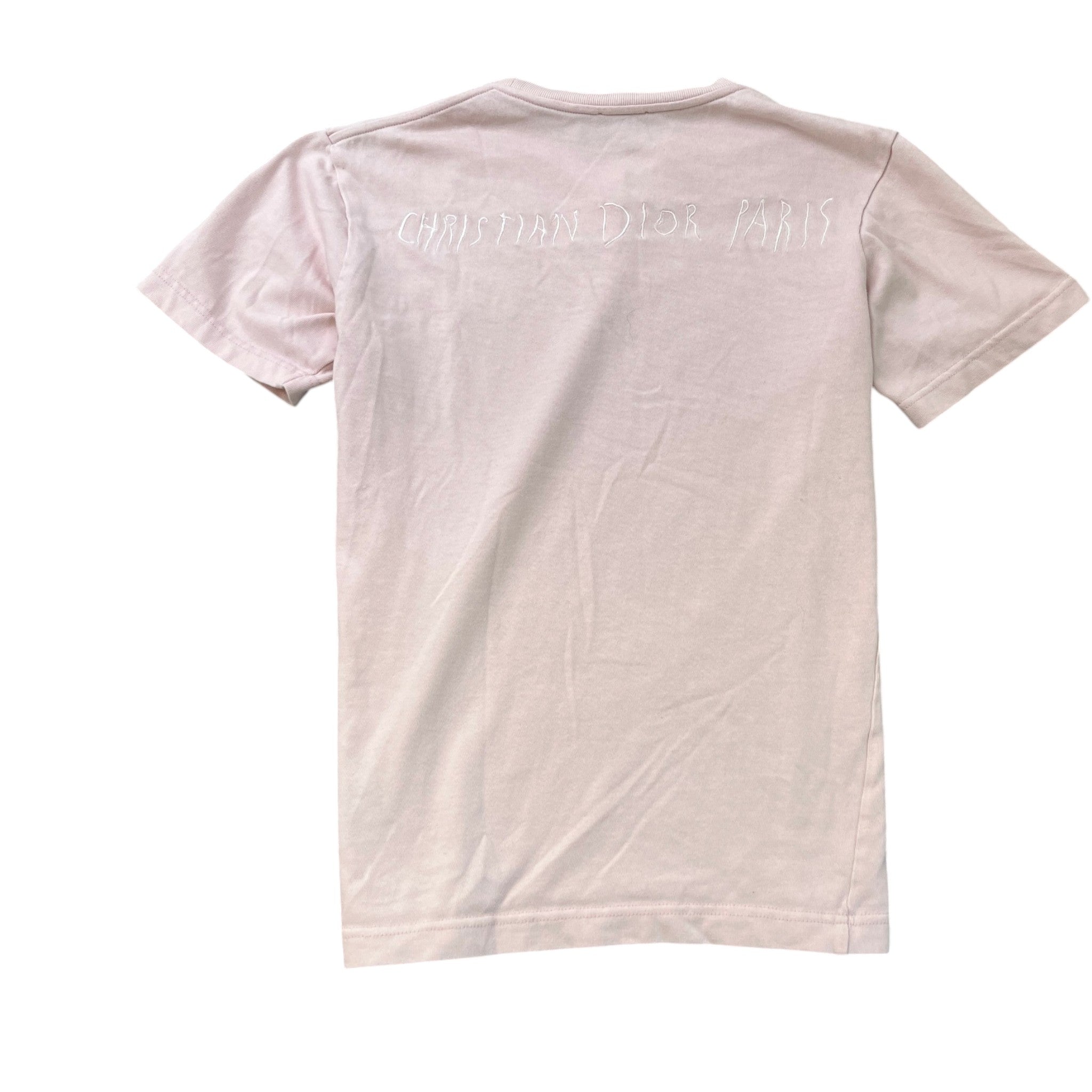 Men's Embroidered Logo T-Shirt Pink Size S