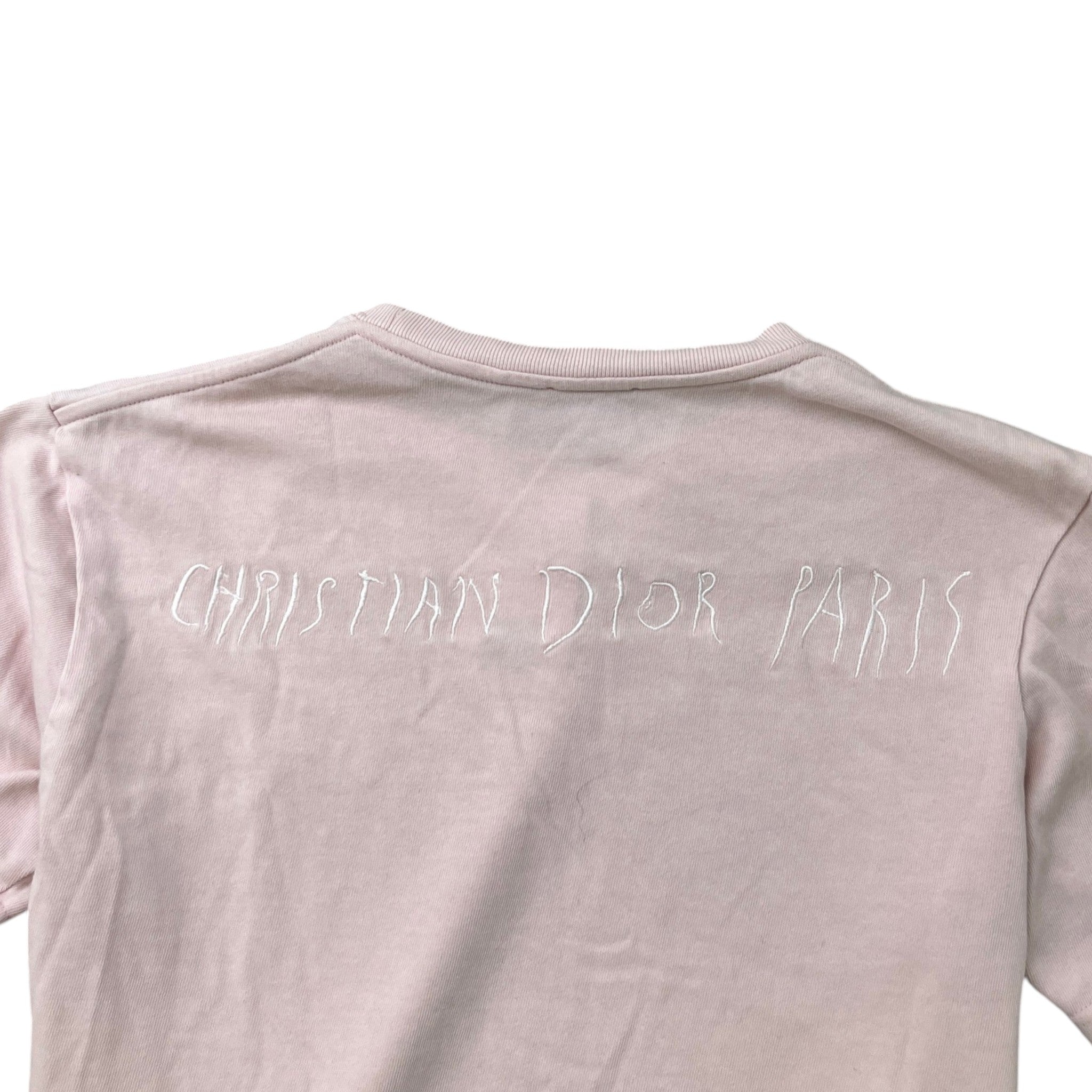 Men's Embroidered Logo T-Shirt Pink Size S