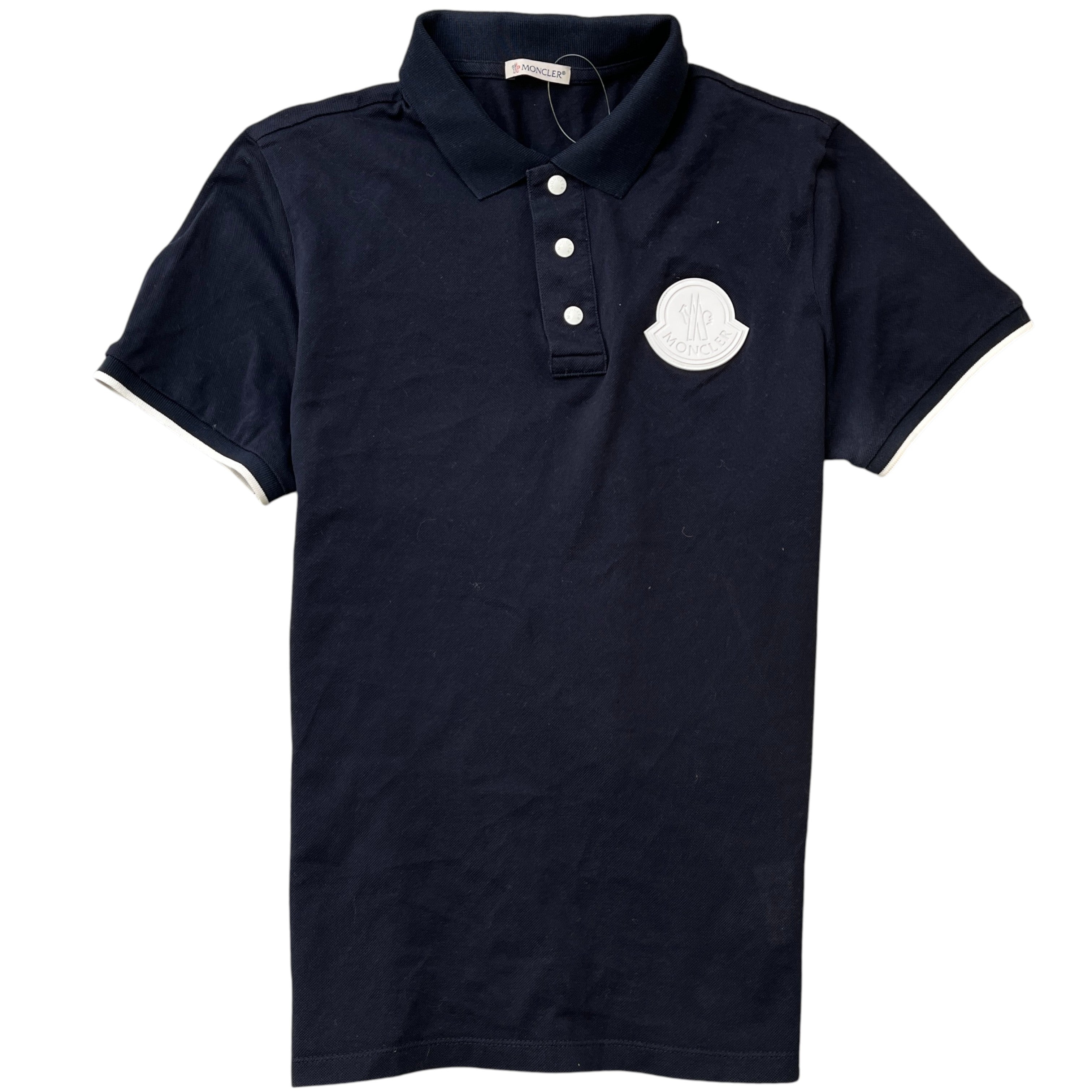 Men's Maglia Polo Shirt Navy Size S