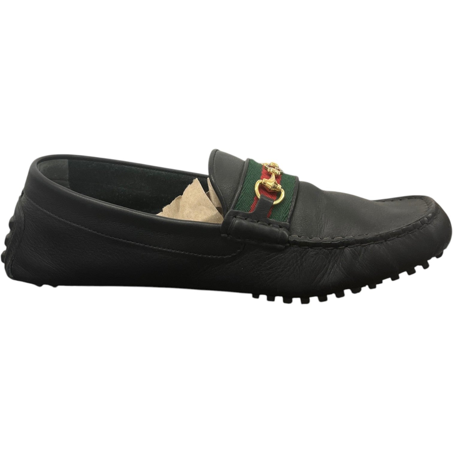 Men's Ayrton Webbing Trimmed Horsebit Driver Loafers Black Size EU 42.5 / UK 8.5