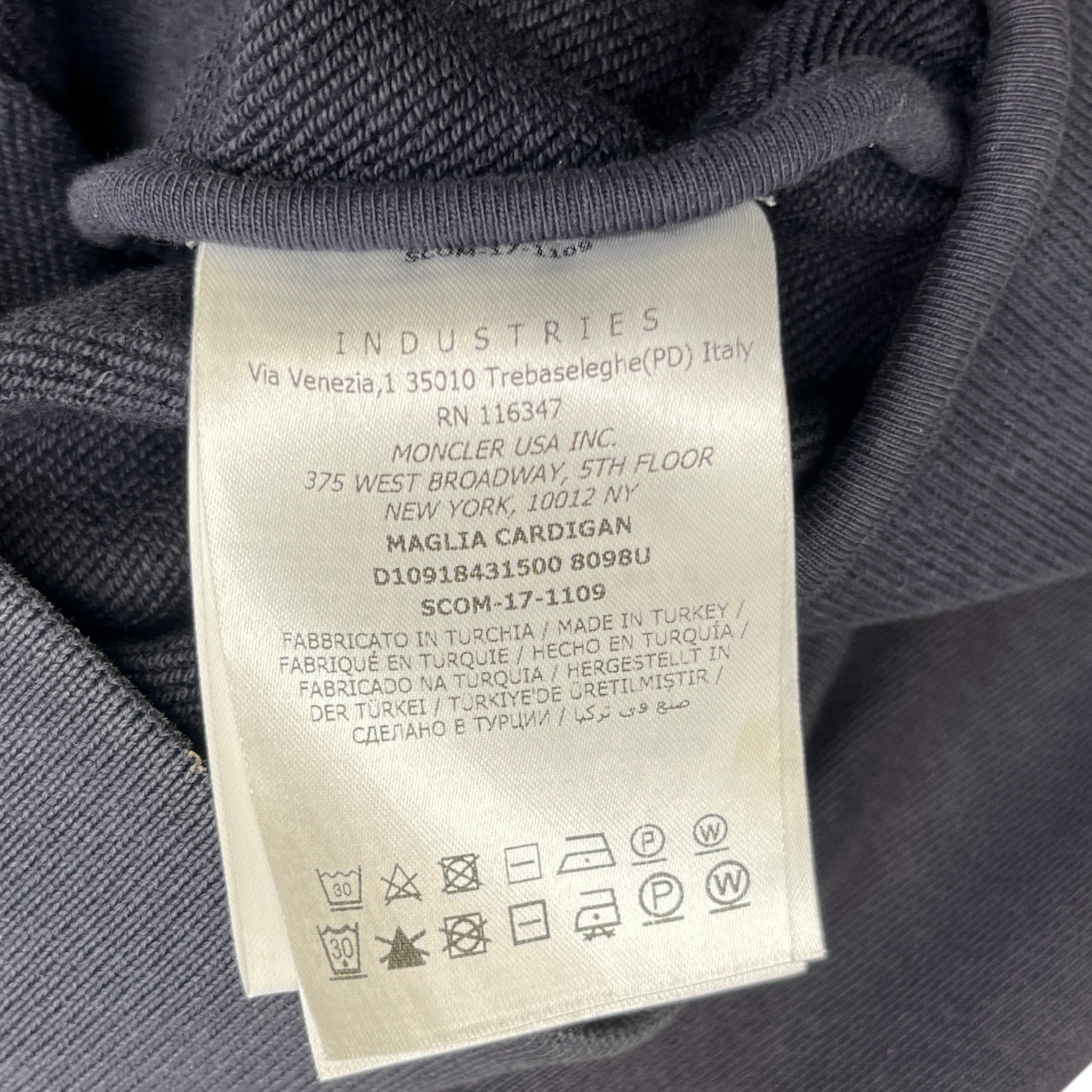 Men's Maglia Hoodie Navy Size M