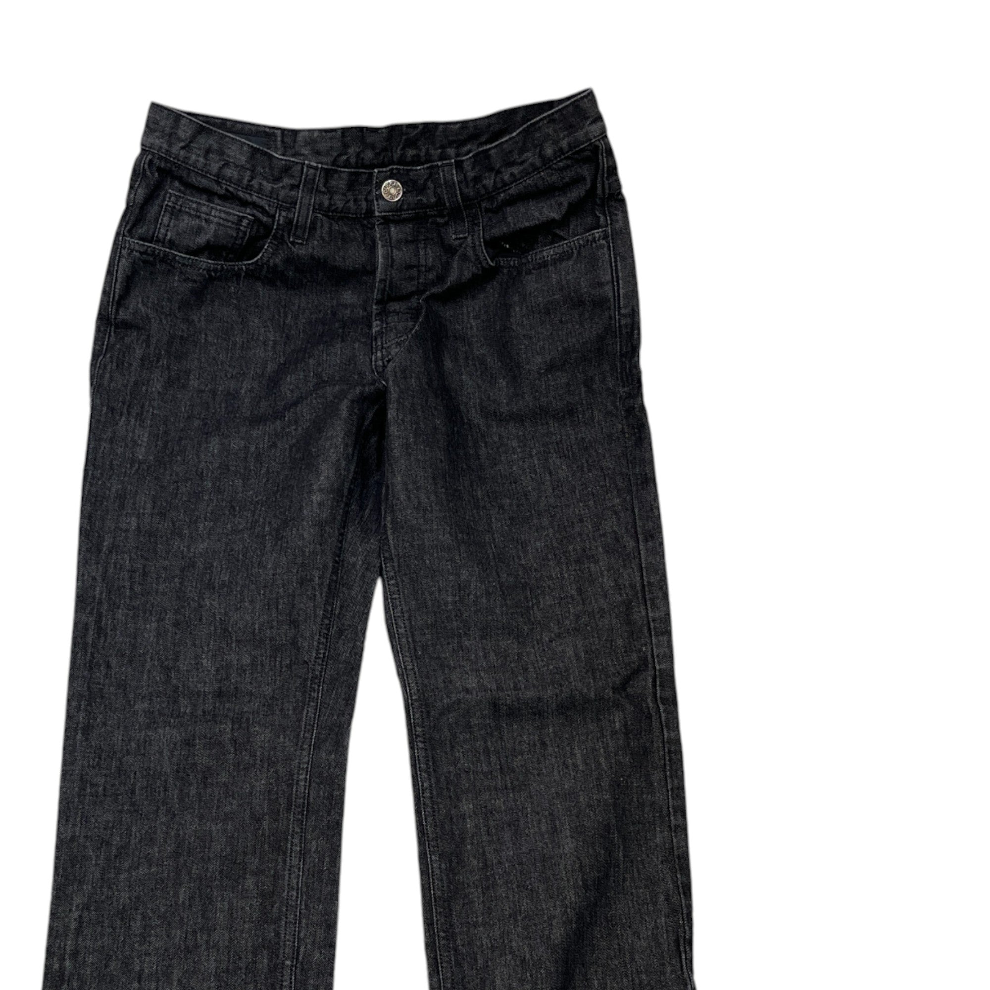 Men's Plaque Logo Jeans Black Size IT 44 / UK 28