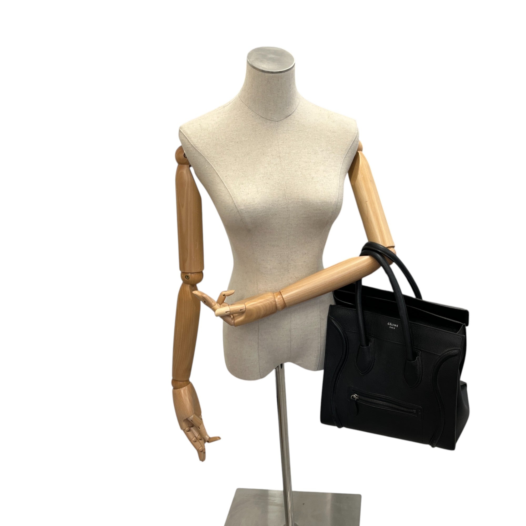 Women's Luggage Tote Bag Black