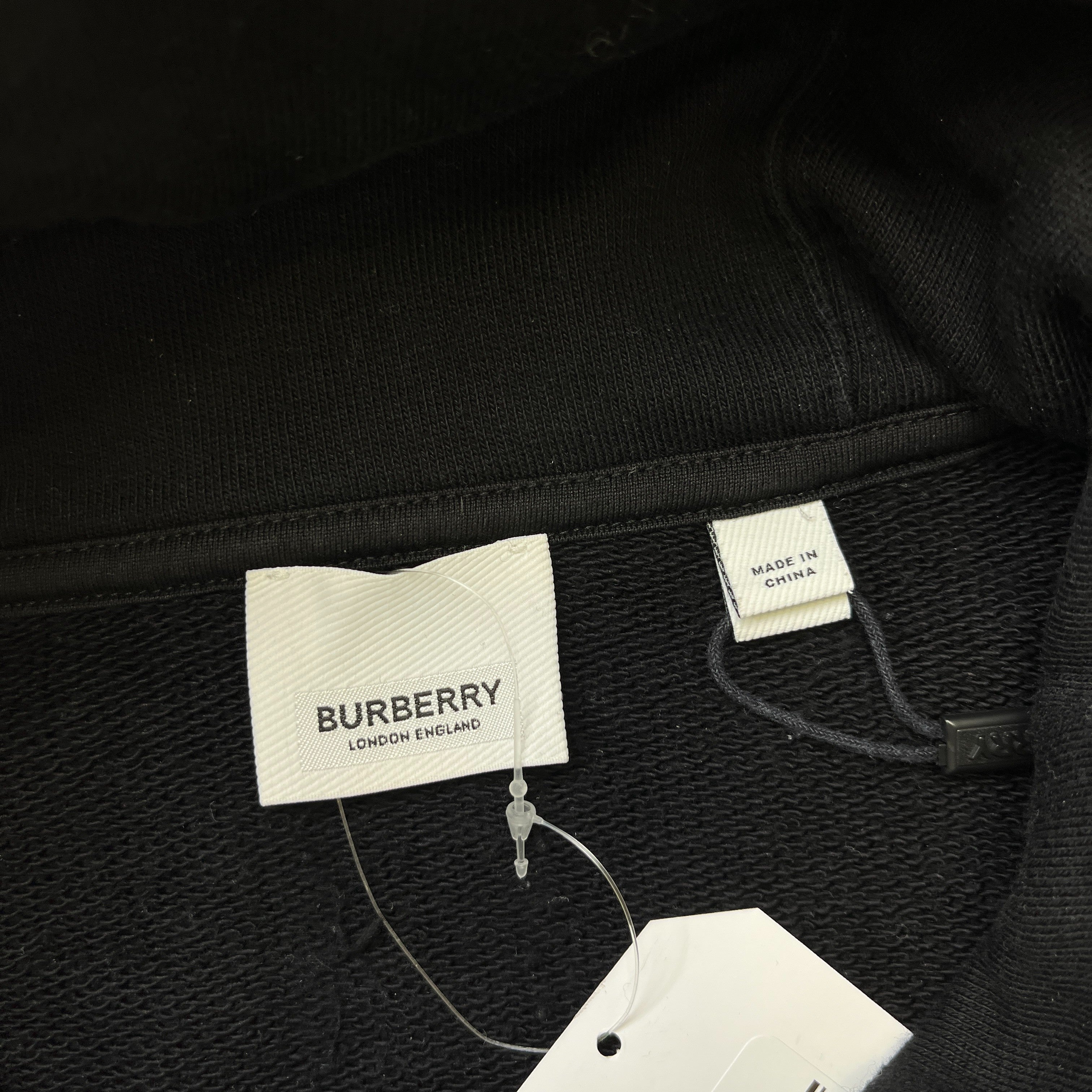 Women's Embroidered Logo Hoodie Black Size XS