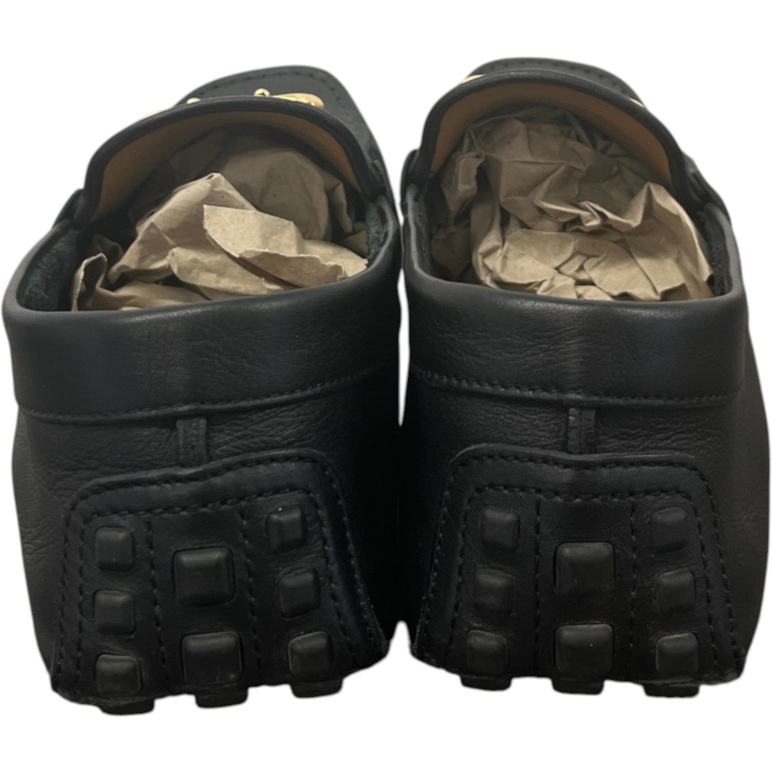 Men's Ayrton Webbing Trimmed Horsebit Driver Loafers Black Size EU 42.5 / UK 8.5