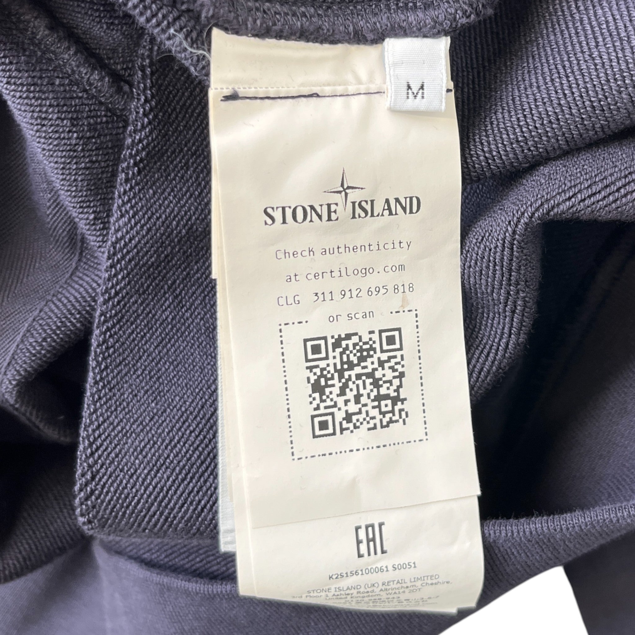 Men's Applique Logo Hoodie Navy Size M