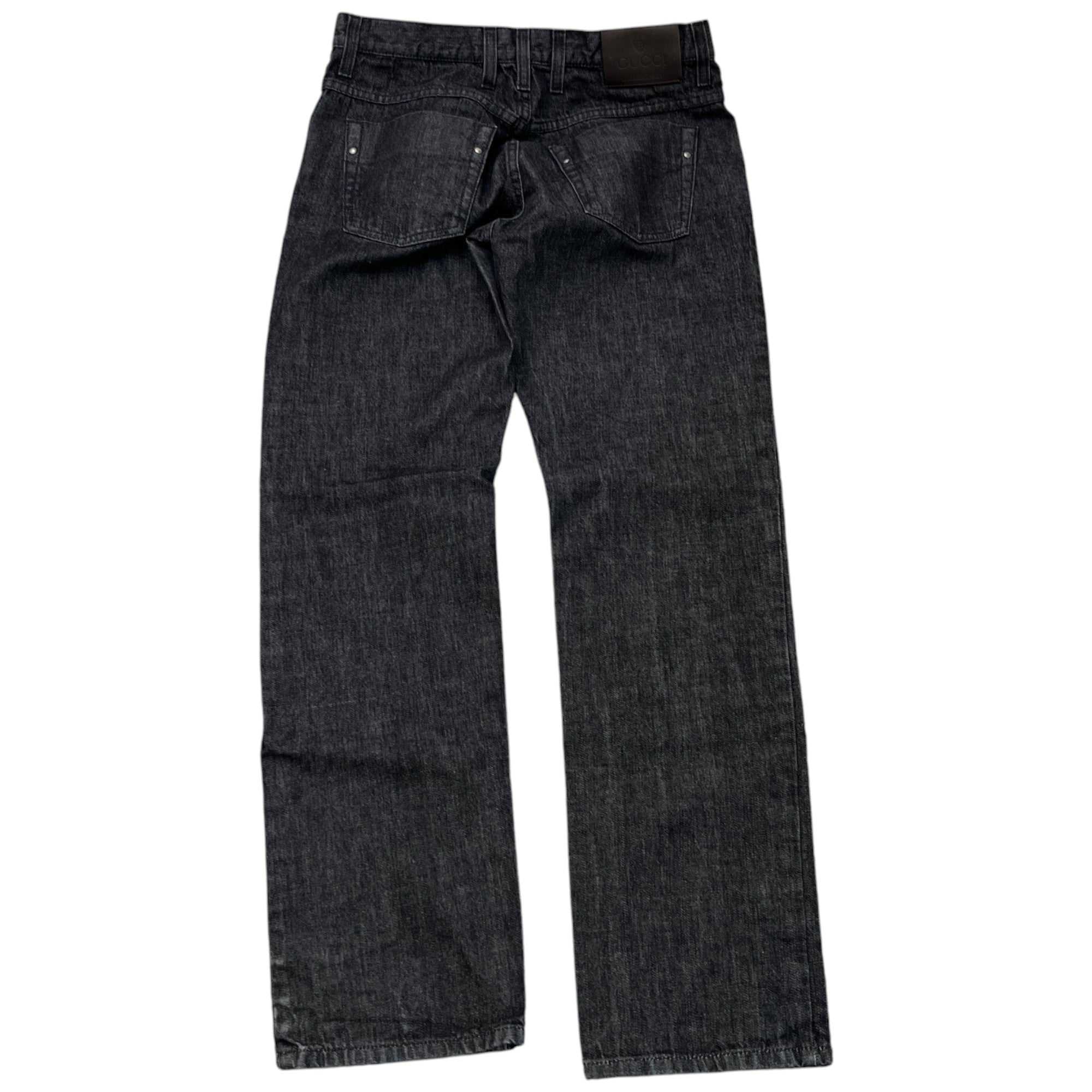 Men's Plaque Logo Jeans Black Size IT 44 / UK 28