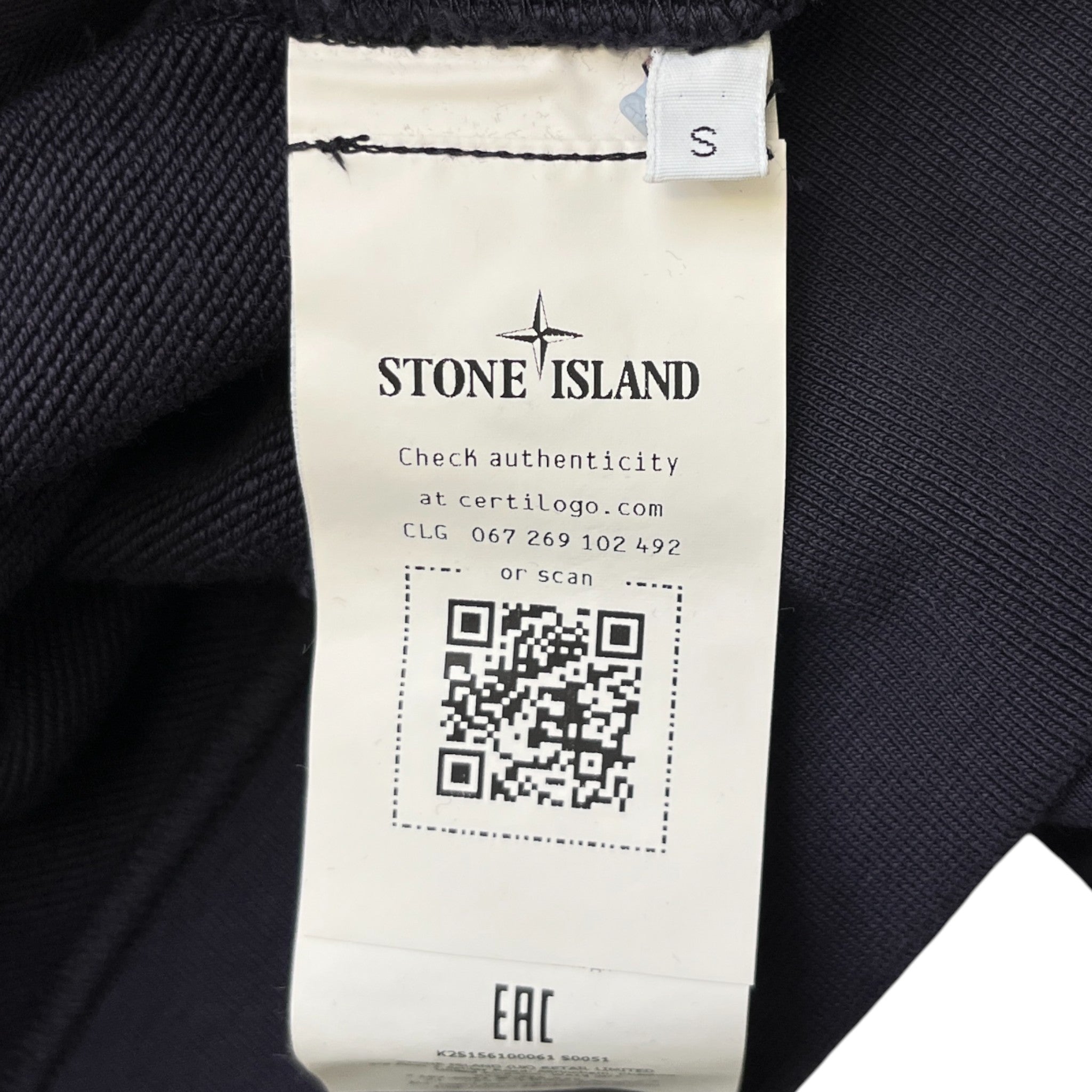 Men's Applique Logo Hoodie Navy Size S