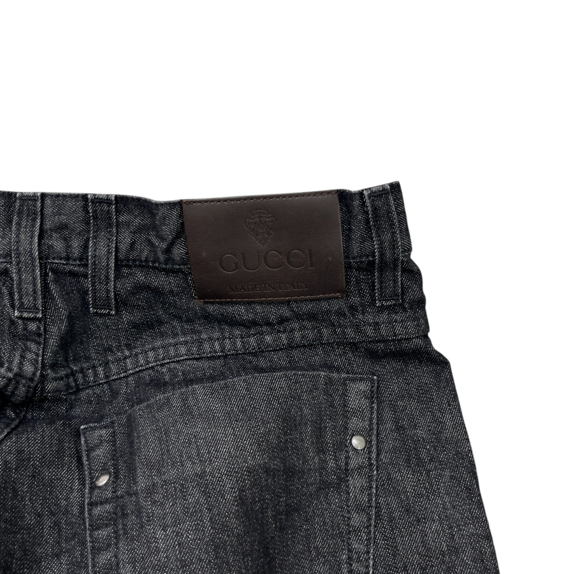 Men's Plaque Logo Jeans Black Size IT 44 / UK 28