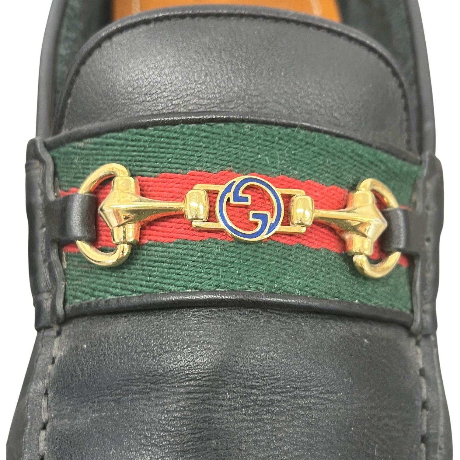 Men's Ayrton Webbing Trimmed Horsebit Driver Loafers Black Size EU 42.5 / UK 8.5