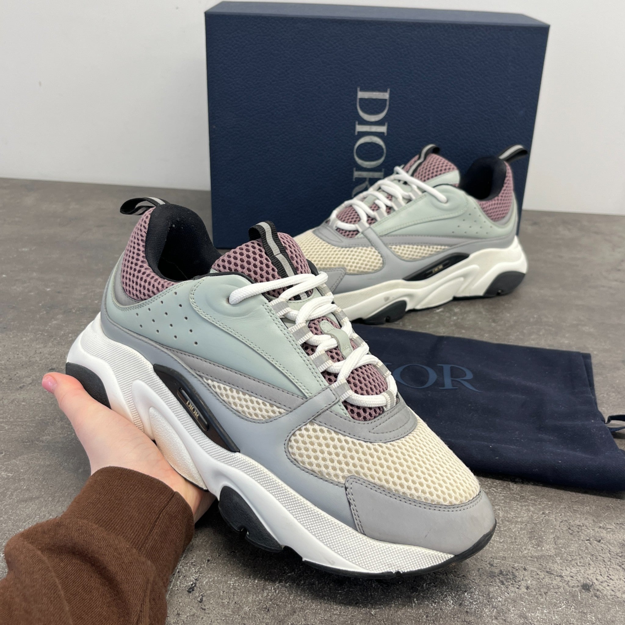 Men's B22 Low Trainers Grey Size EU 42.5 / UK 8.5