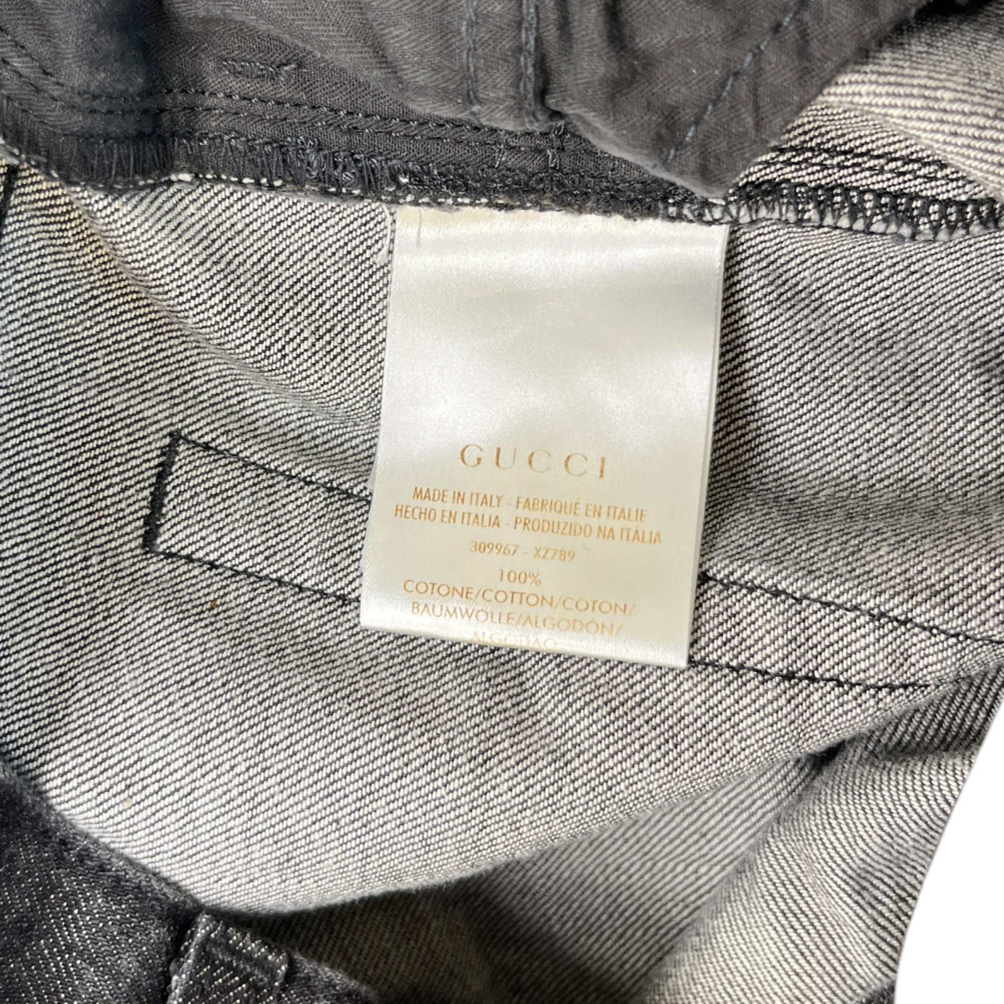 Men's Plaque Logo Jeans Black Size IT 44 / UK 28