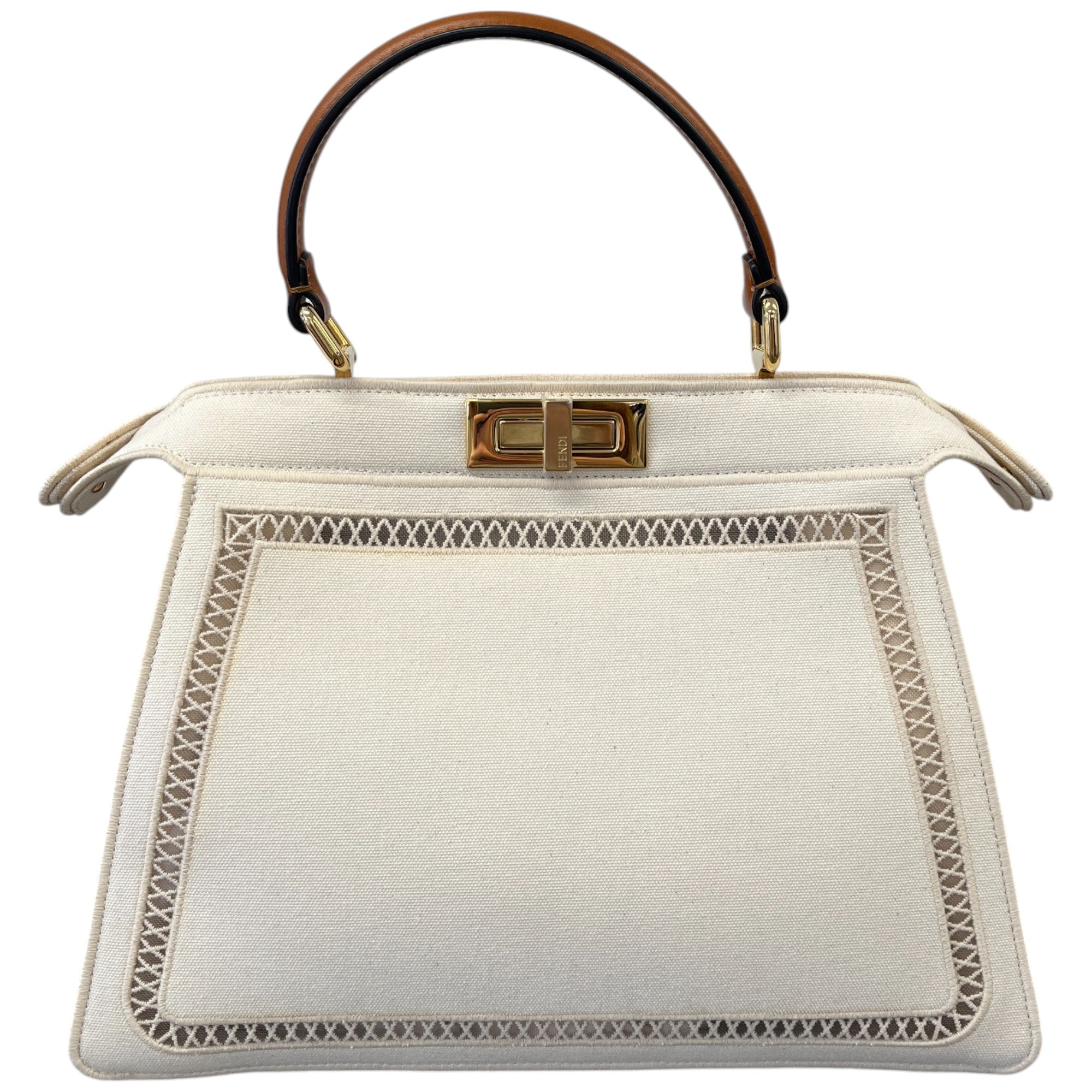 Women's Medium Peekaboo Handbag Cream