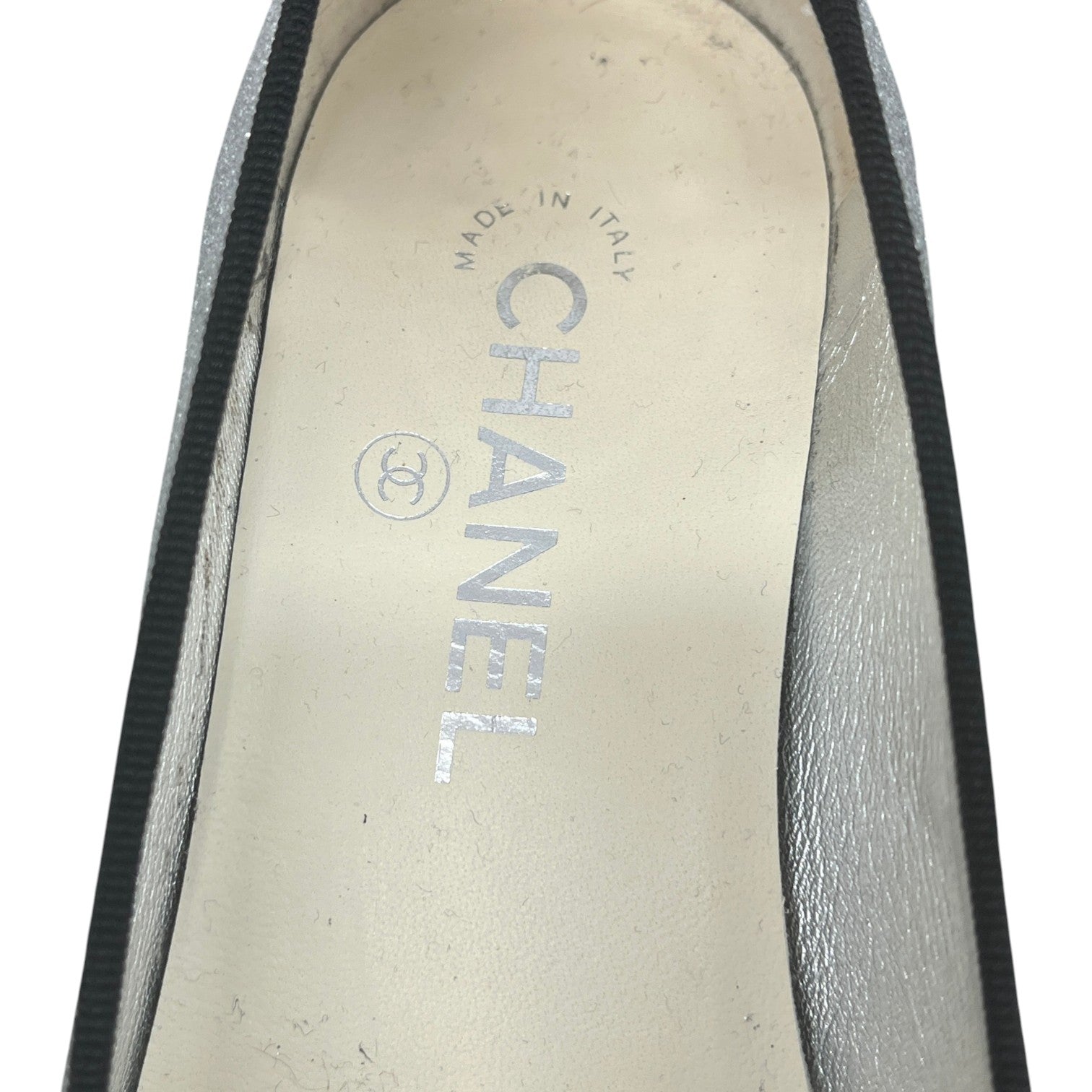 Women's Glitter Cc Toe Cap Mules Silver Size EU 35.5 / UK 2.5
