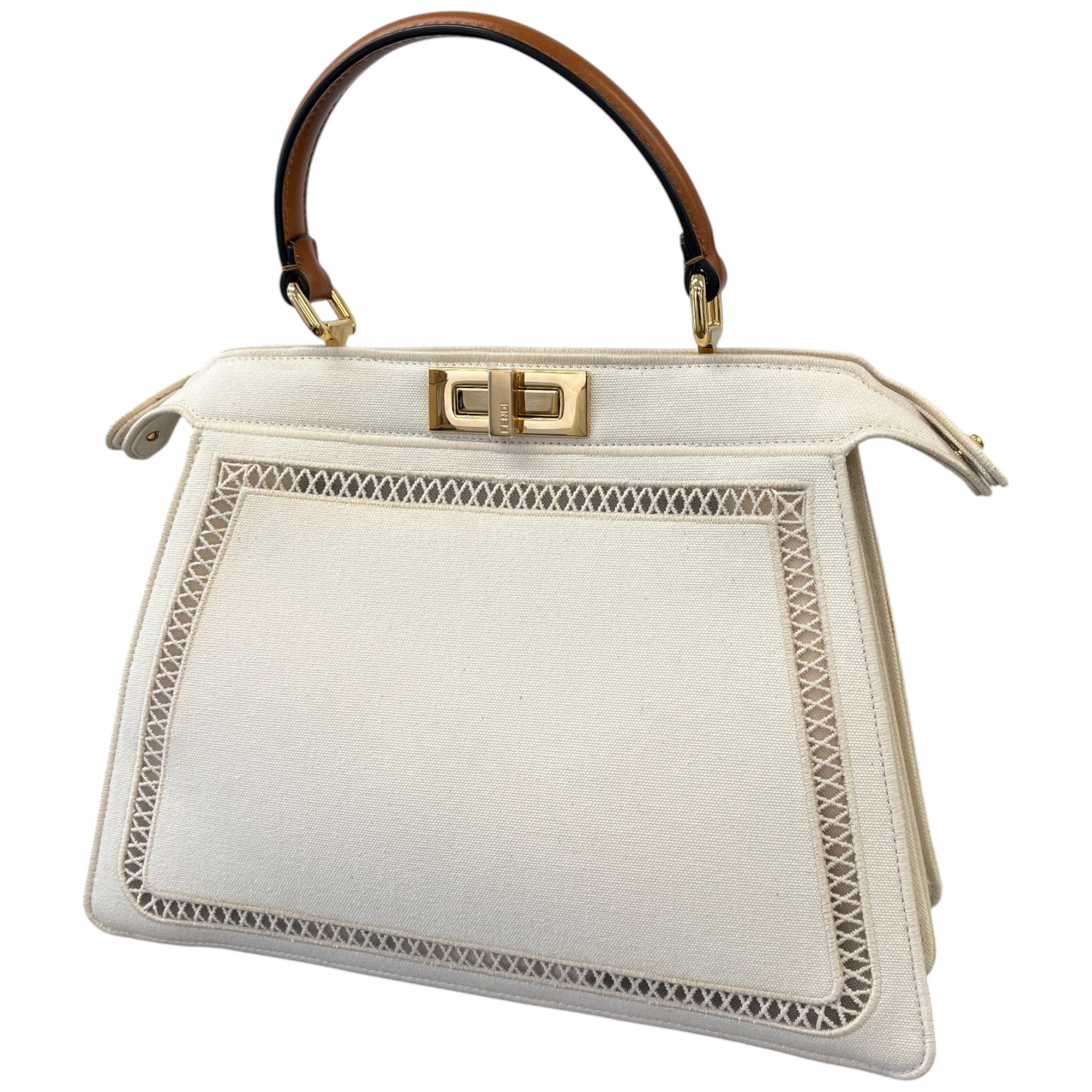 Women's Medium Peekaboo Handbag Cream