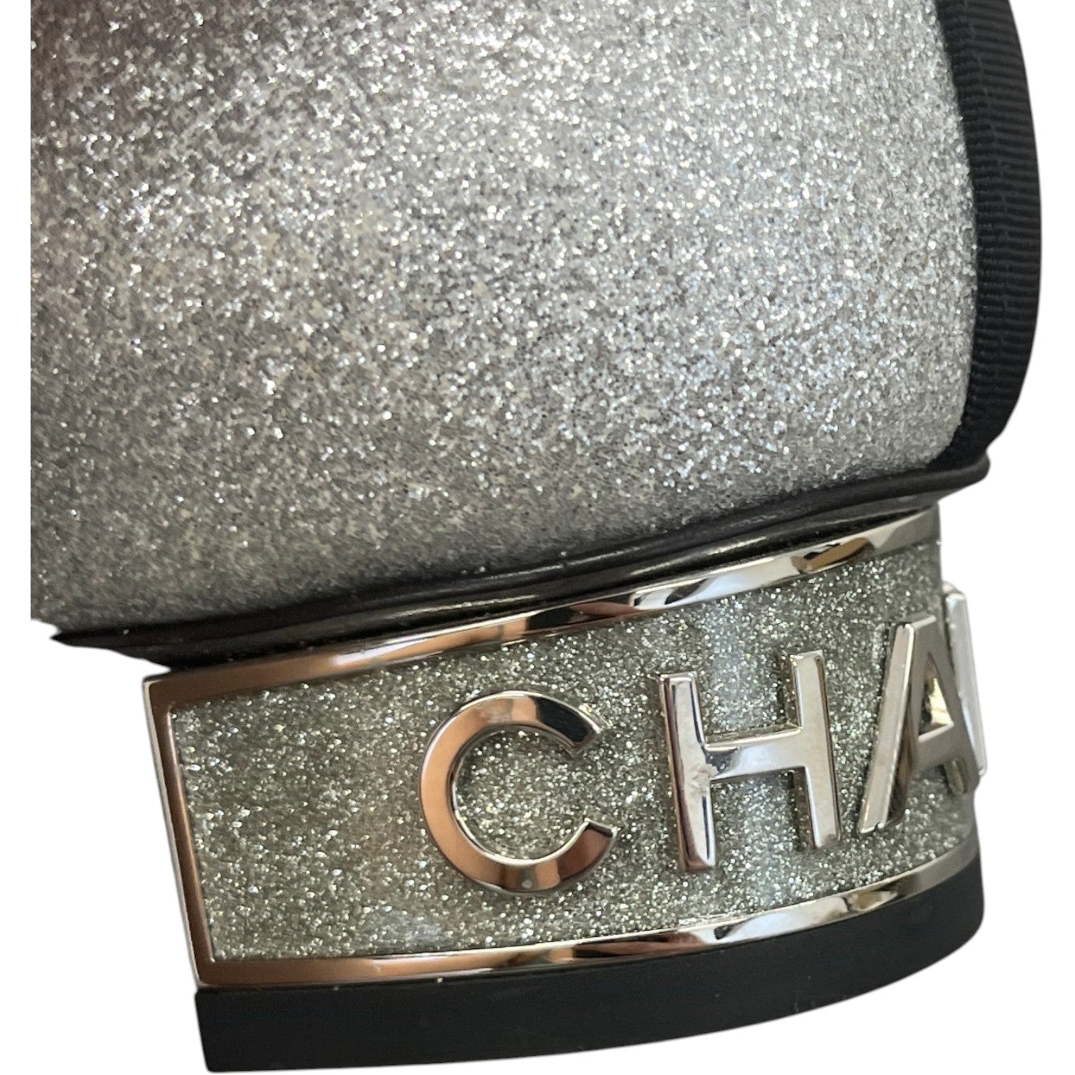 Women's Glitter Cc Toe Cap Mules Silver Size EU 35.5 / UK 2.5