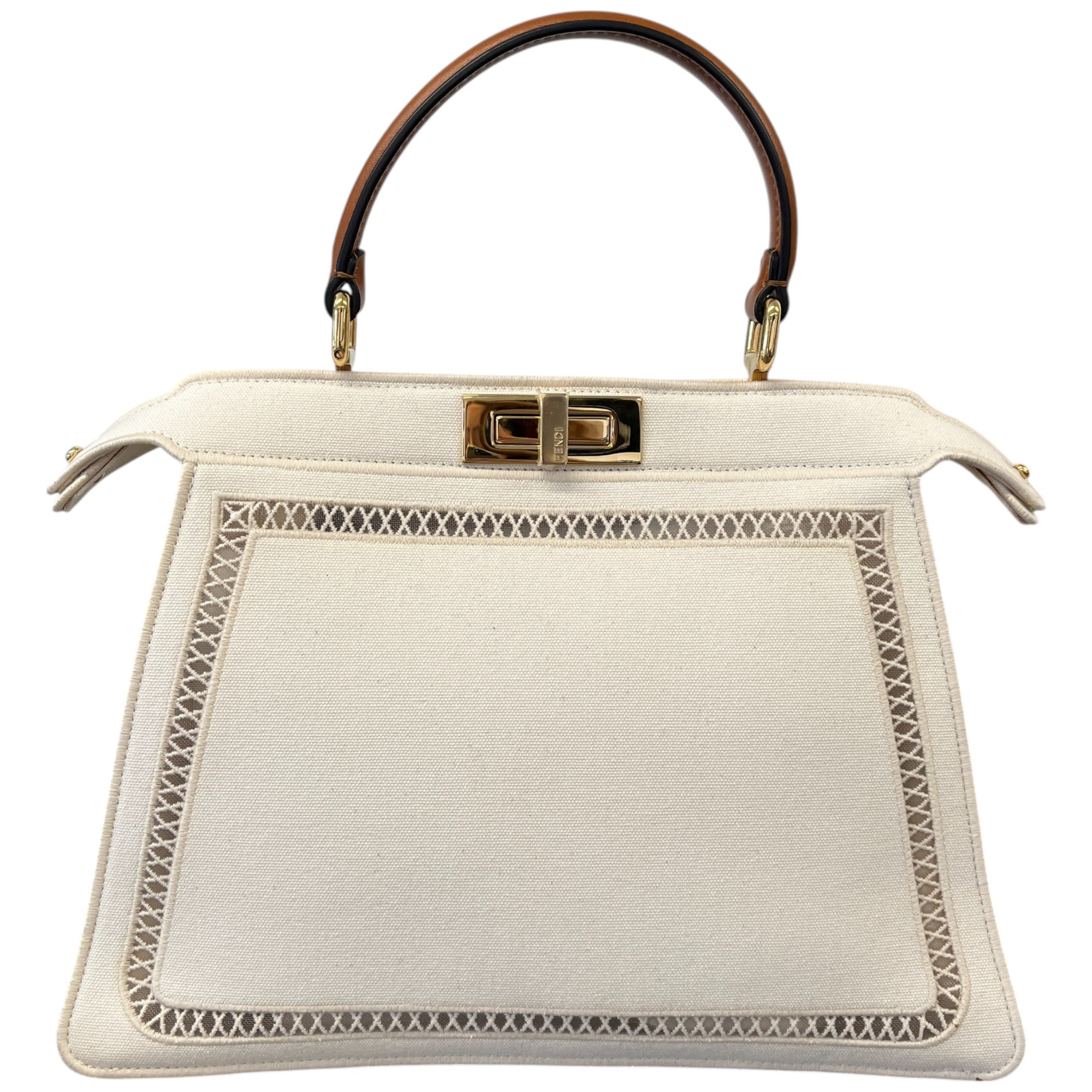 Women's Medium Peekaboo Handbag Cream