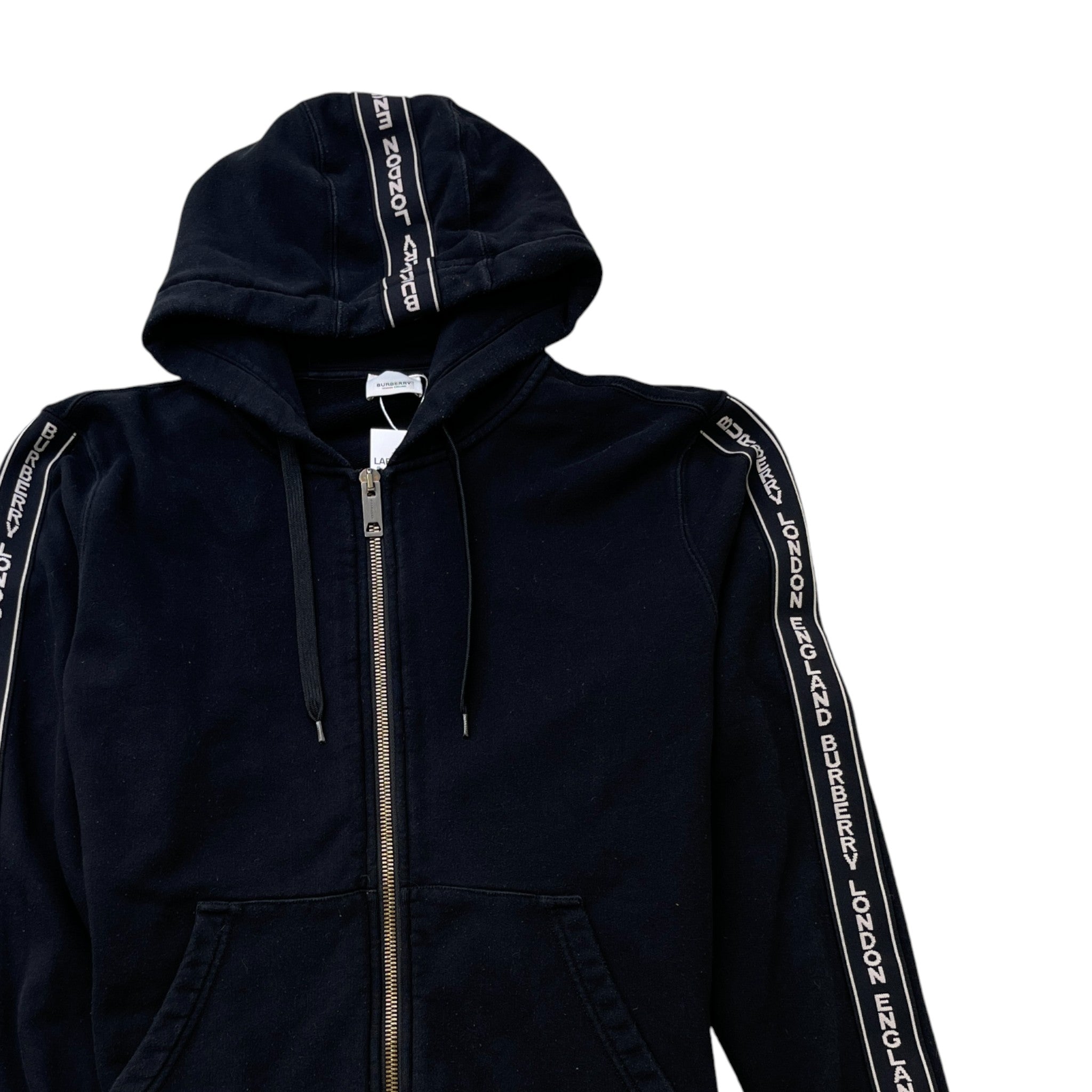 Men's Logo Print Track Jacket Black Size S