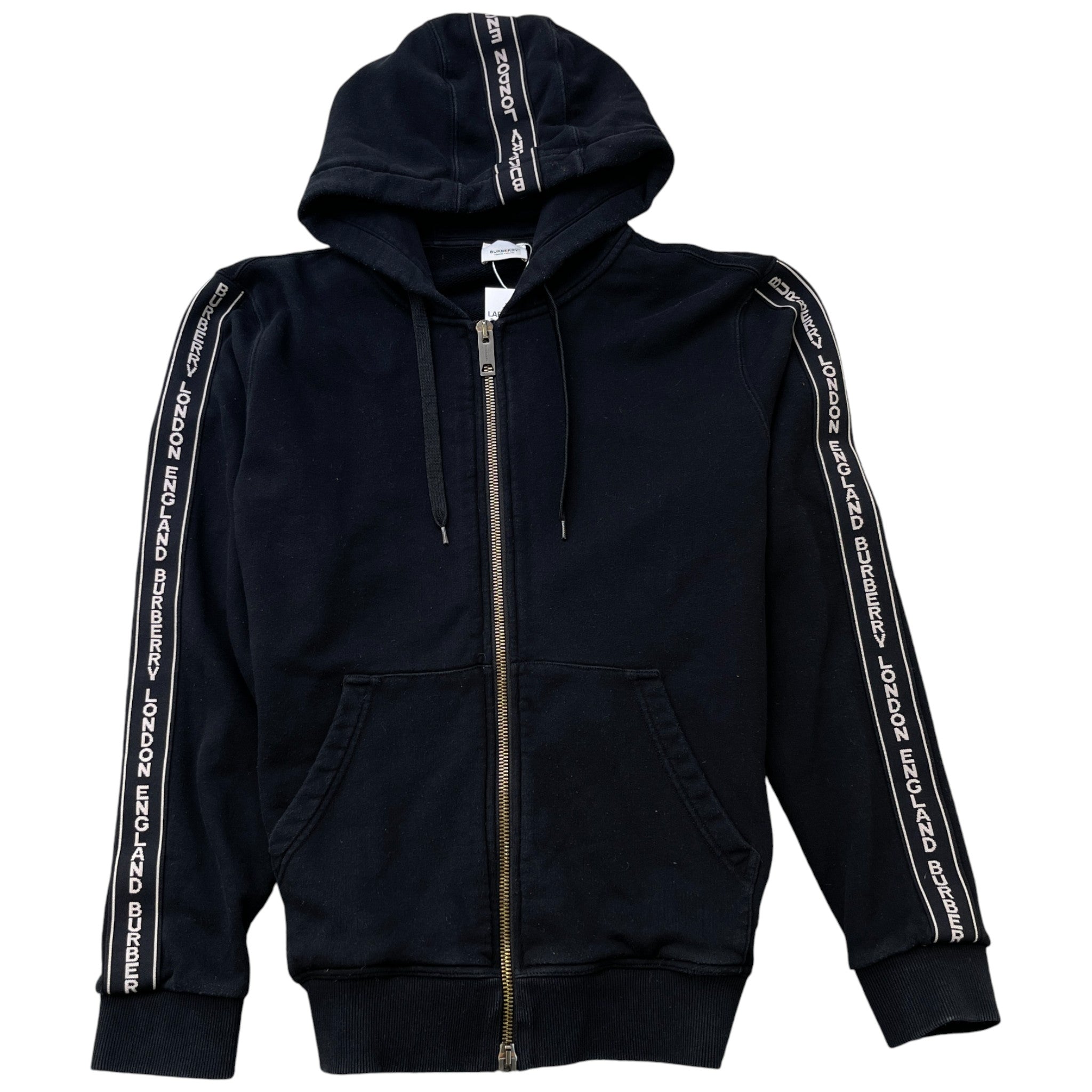 Men's Logo Print Track Jacket Black Size S