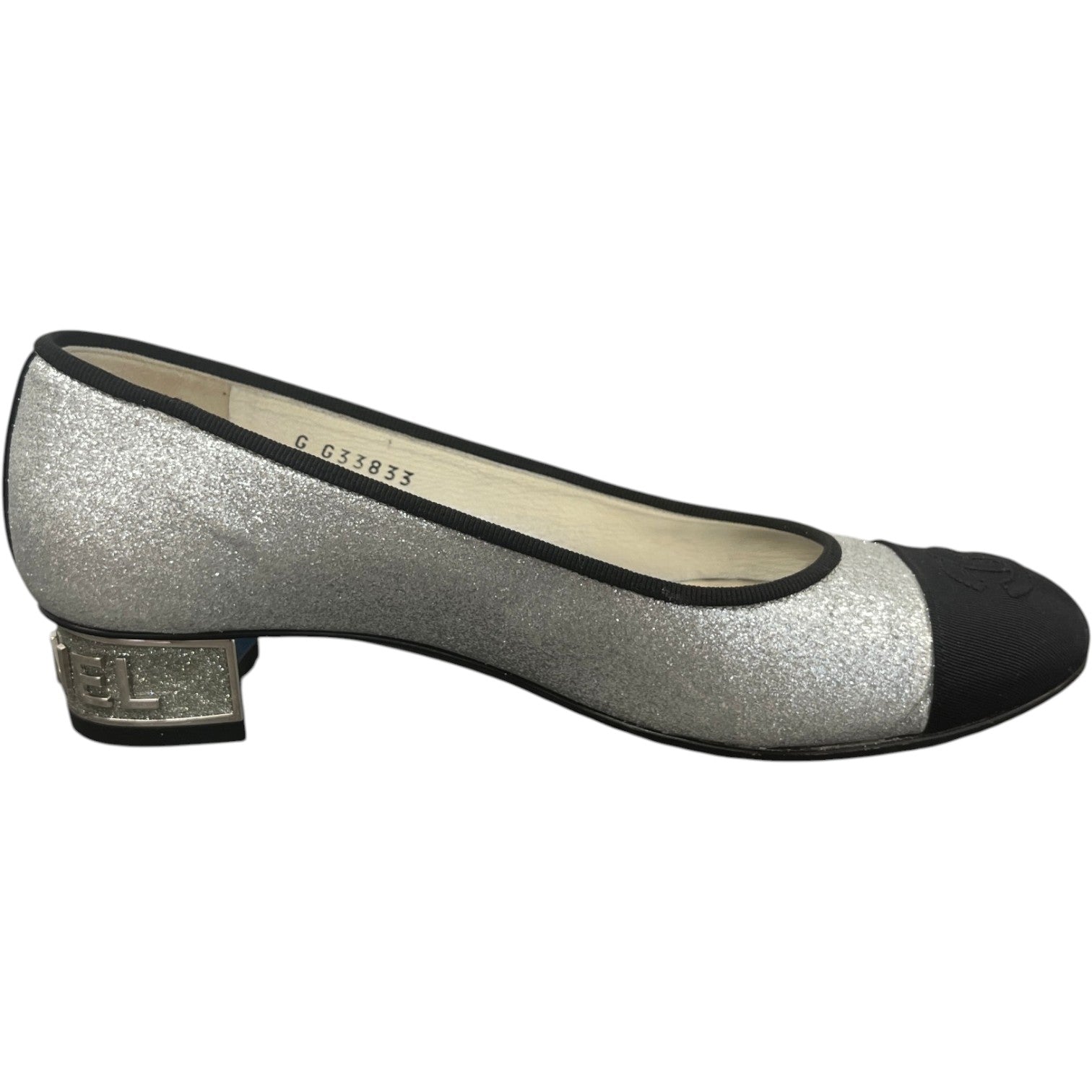 Women's Glitter Cc Toe Cap Mules Silver Size EU 35.5 / UK 2.5