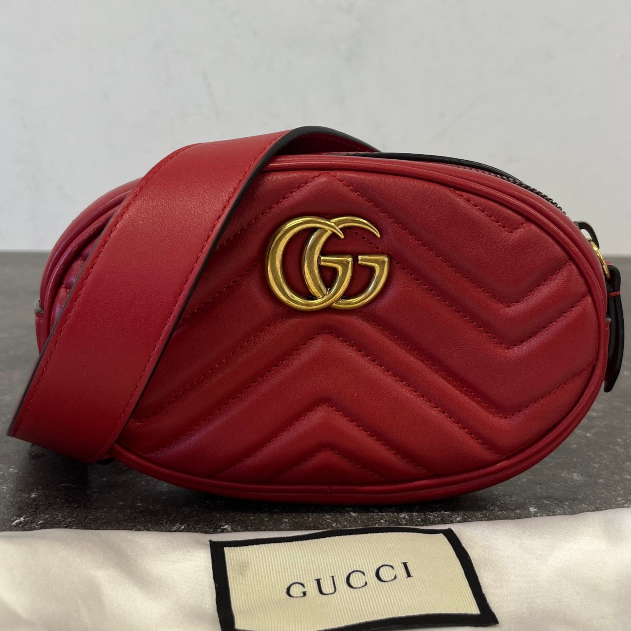 Women's Gg Marmont Belt Bag Red