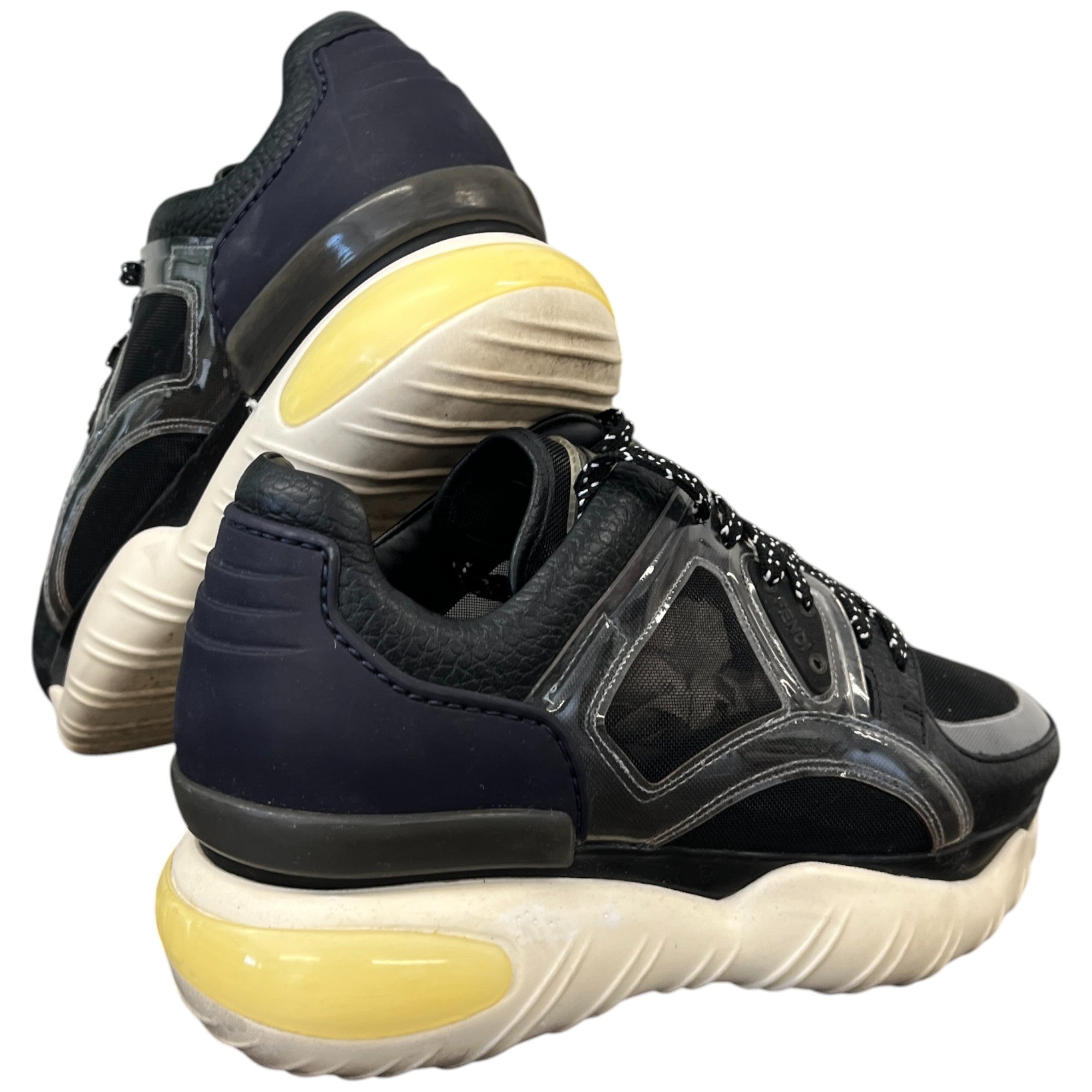 Women's Sheer Panel Low Trainers Black Size EU 37 / UK 4
