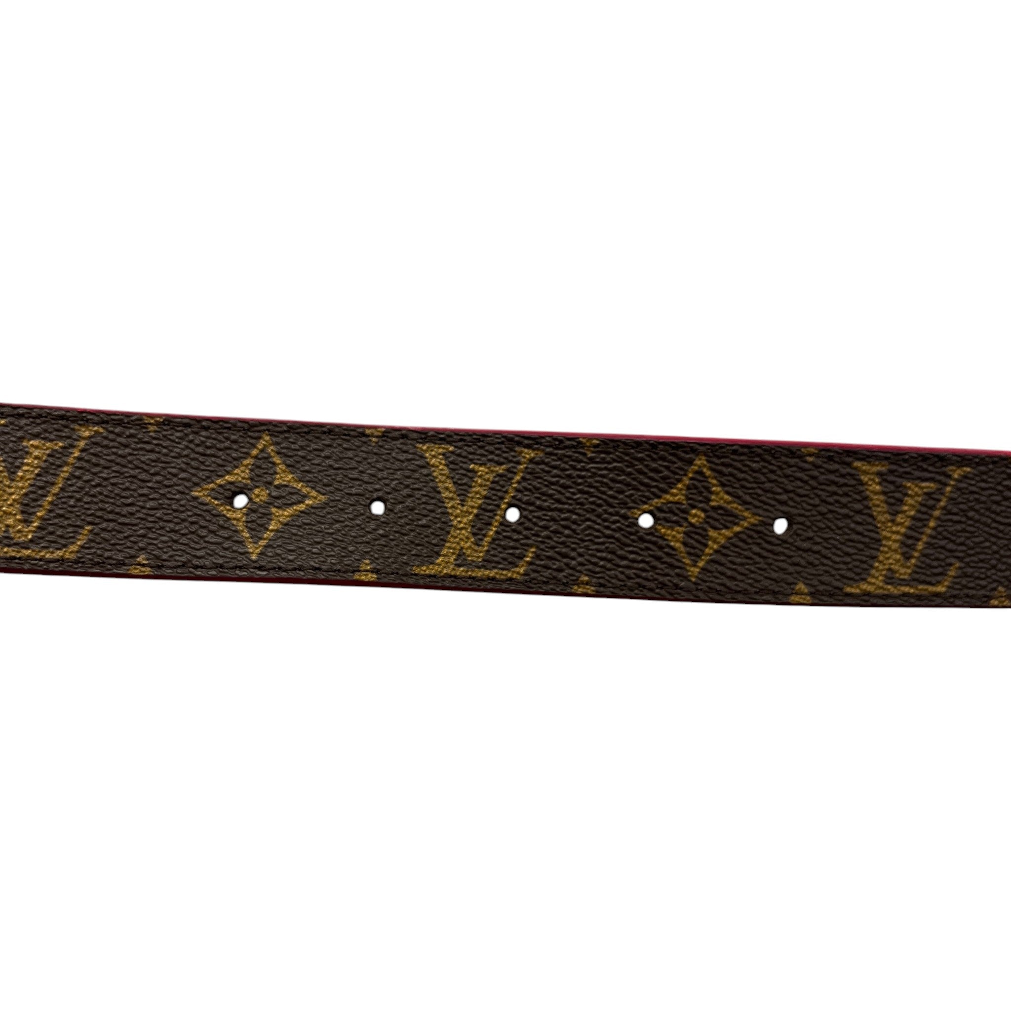 Women's Reversible Monogram Belt Brown Size 80CM / UK 8