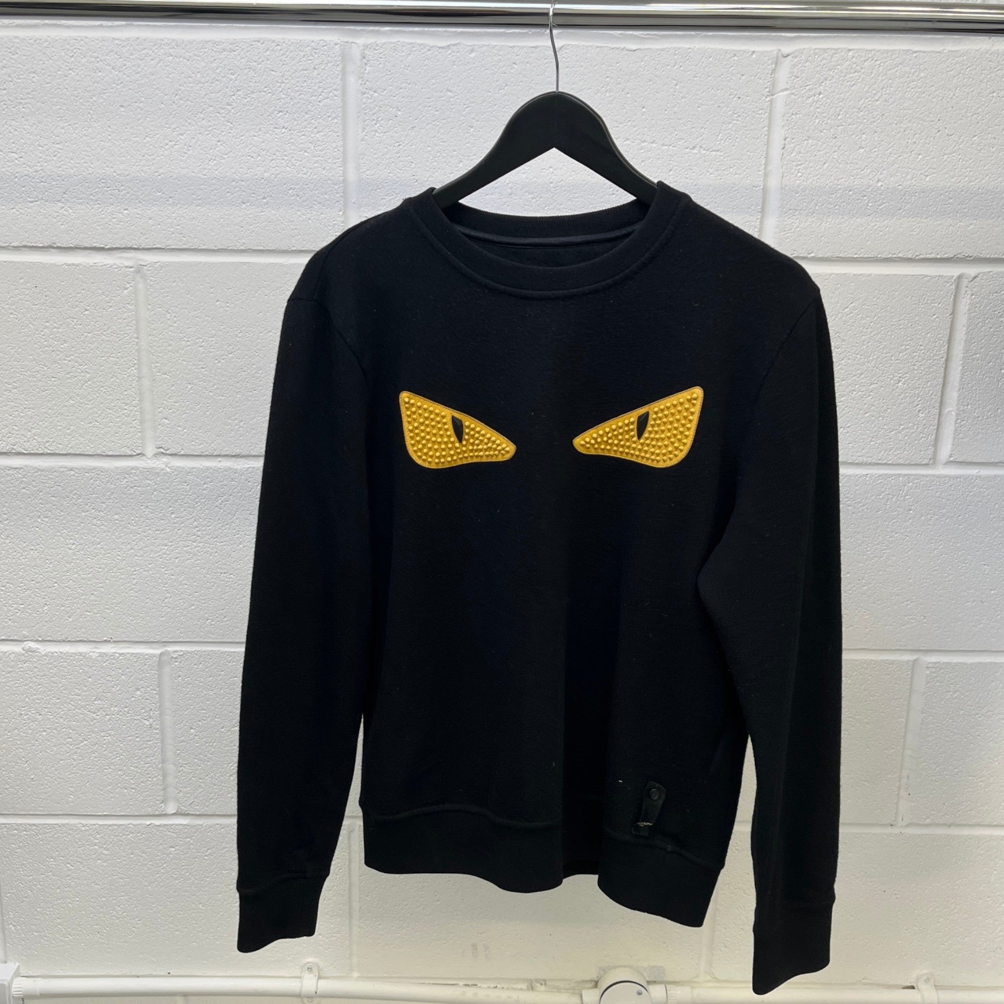 Men's Monster Eye Sweatshirt Black Size IT 48 / UK M