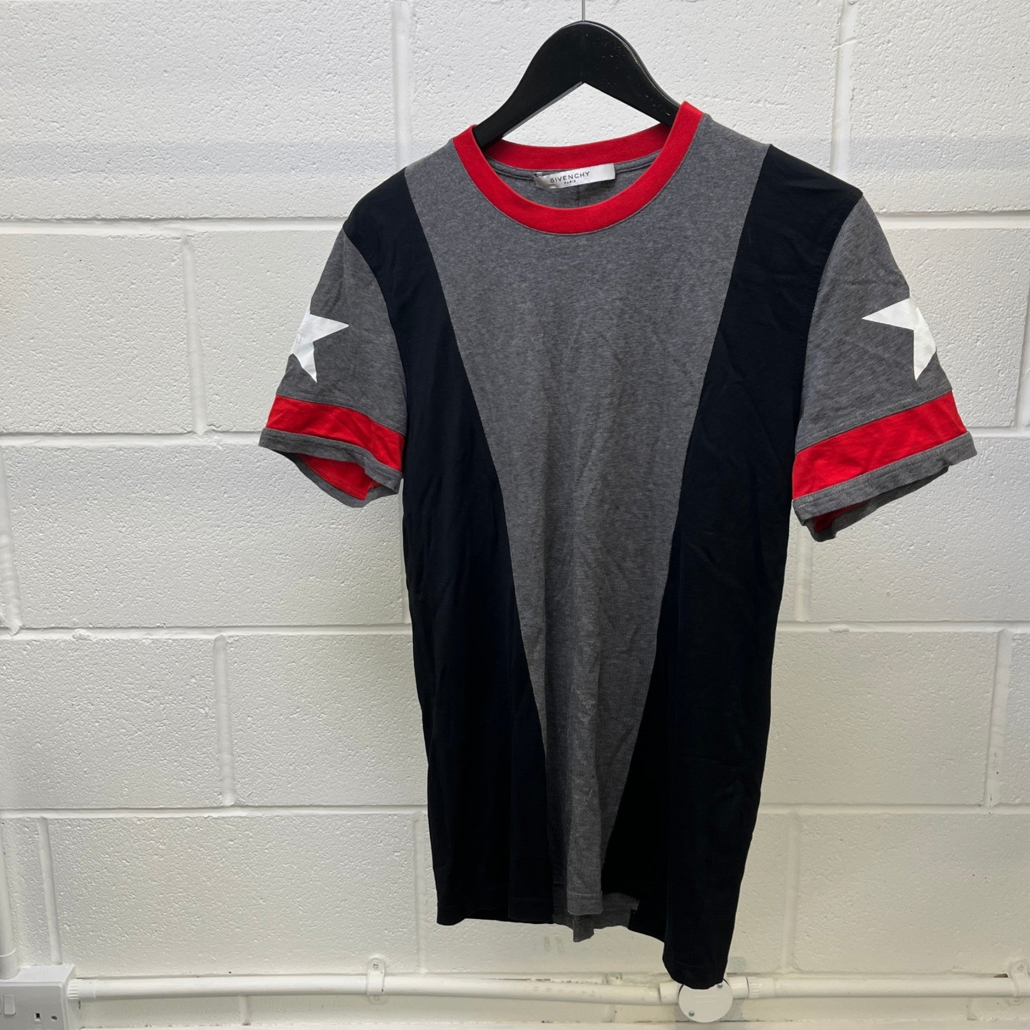 Men's Logo Print T-Shirt Grey Size S