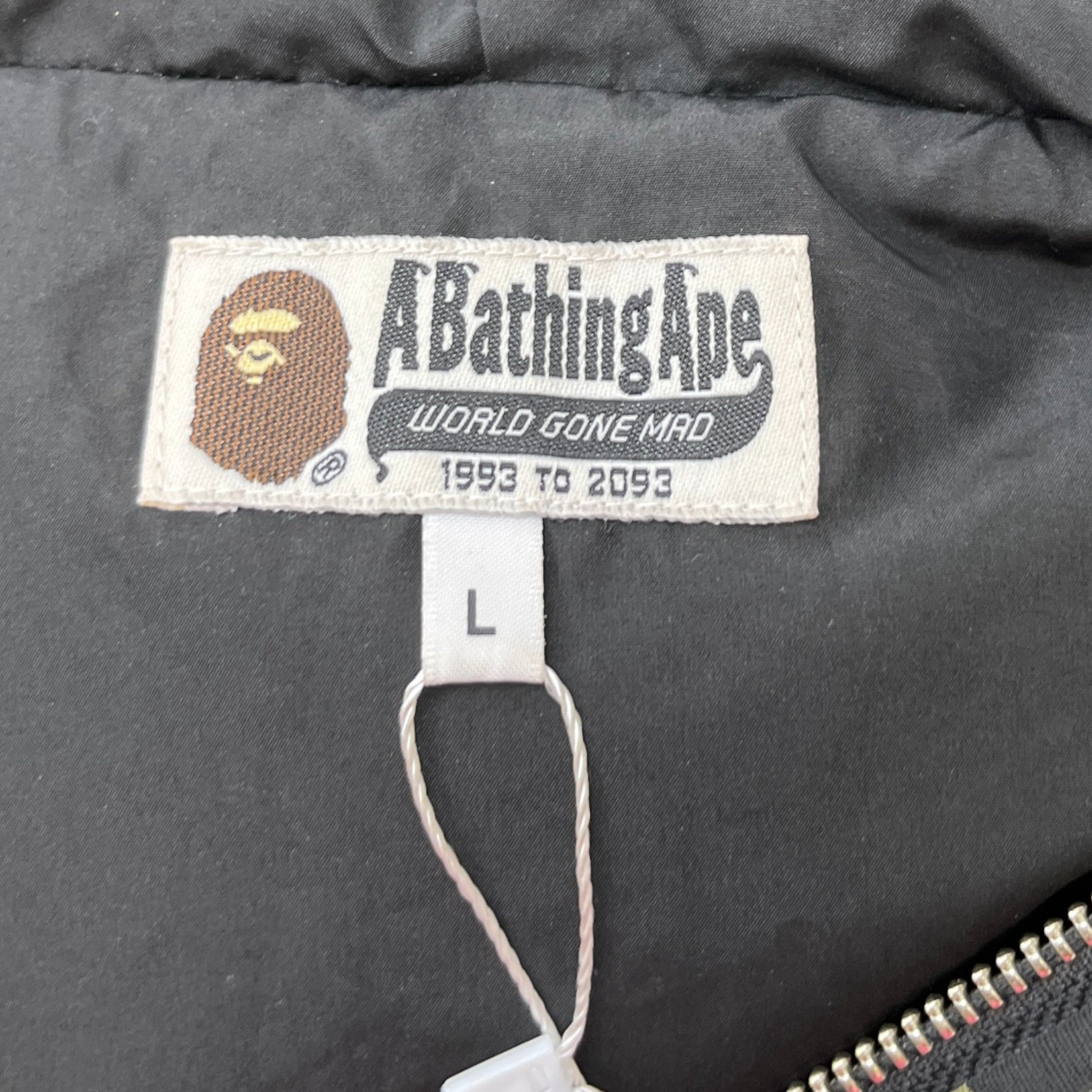 Men's Shark Full Zip Down Jacket Khaki Size L