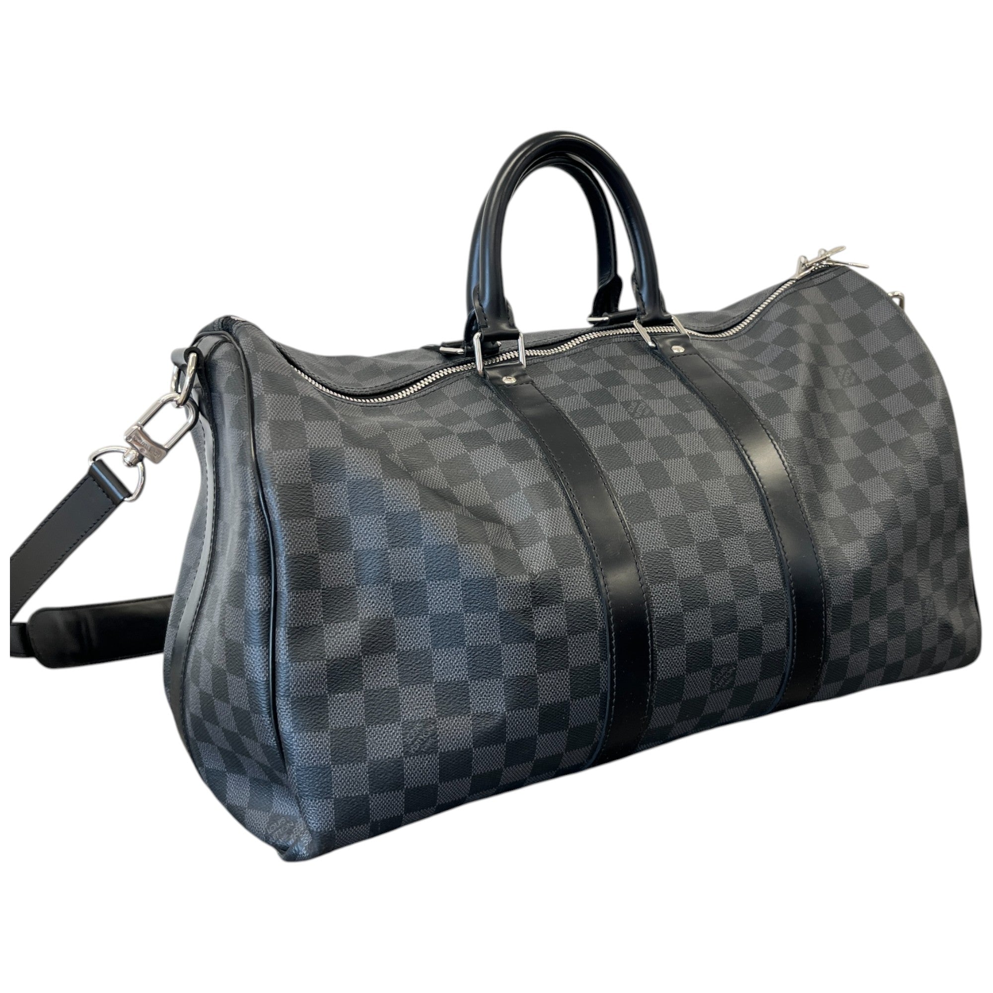 Men's Damier Graphite Keepall 45 Bag Grey